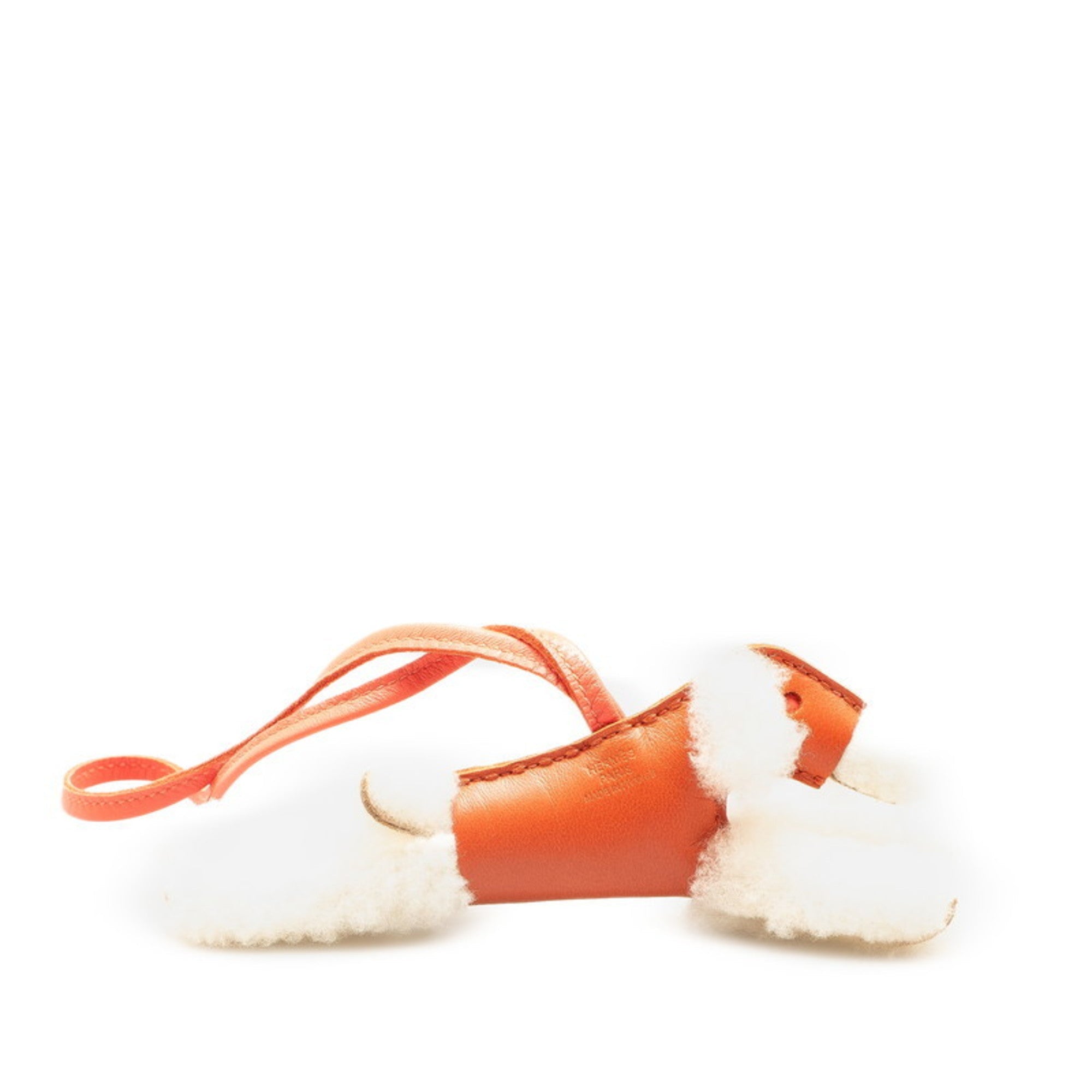 Charm Agneau Milo and Leather Ivory Red Handbag Charm