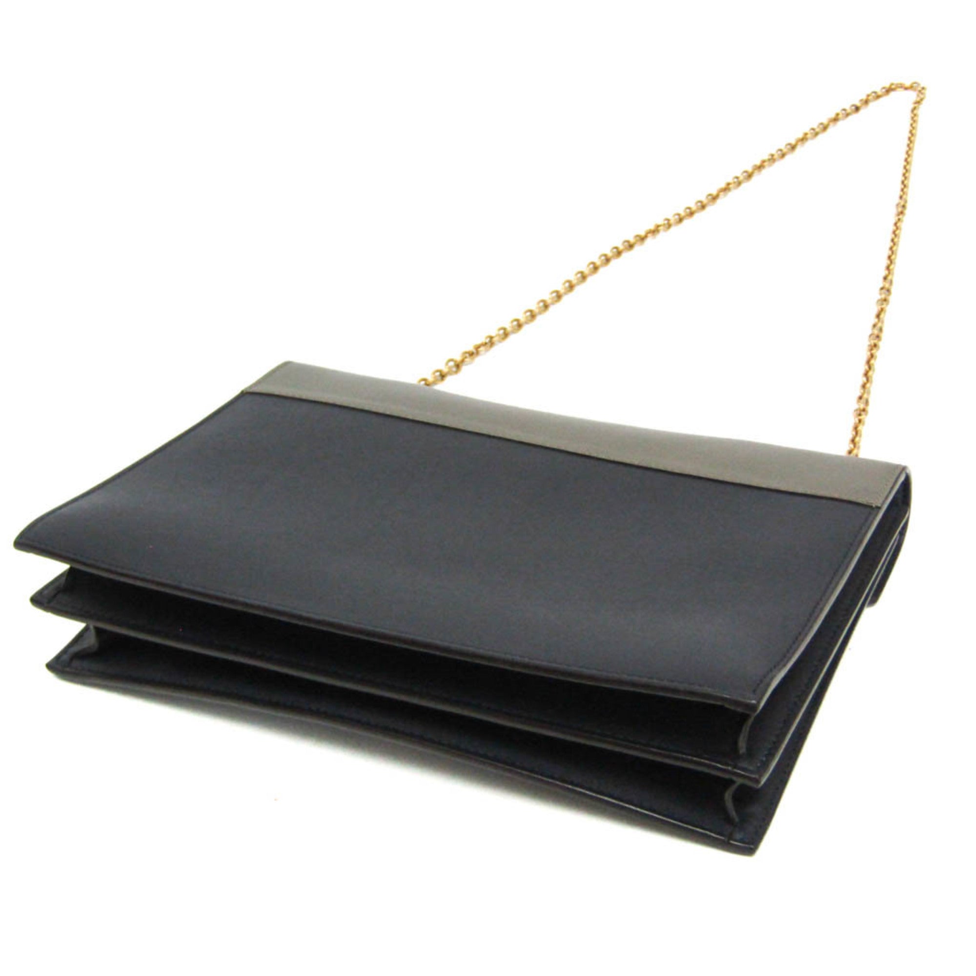 Pocket Envelope Shoulder Bag Leather Medium