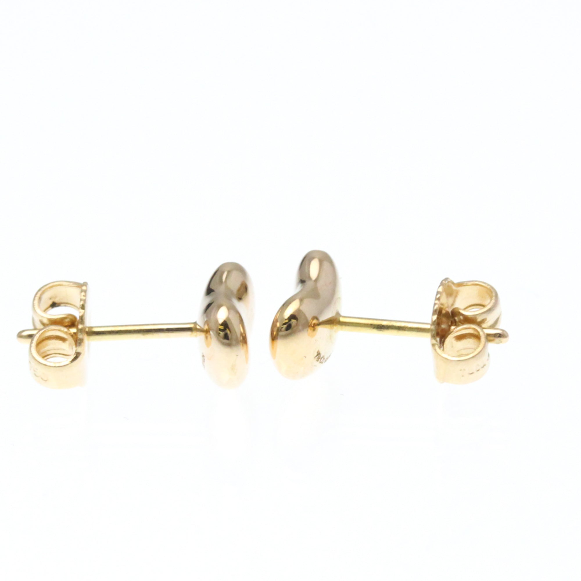 Bean Earrings 18K Rose Gold 9mm 18K Rose Gold