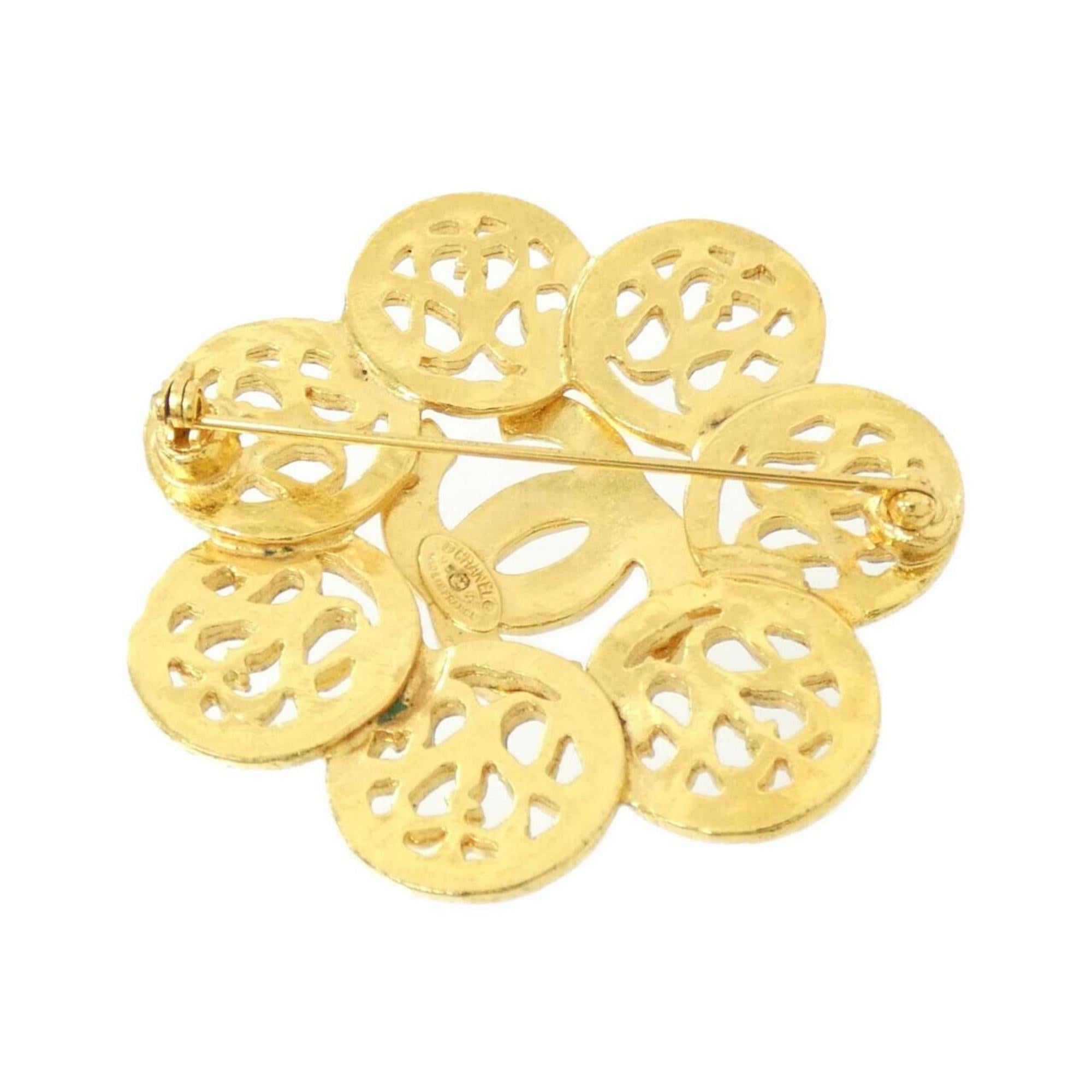 Brooch Gold-Tone Metal