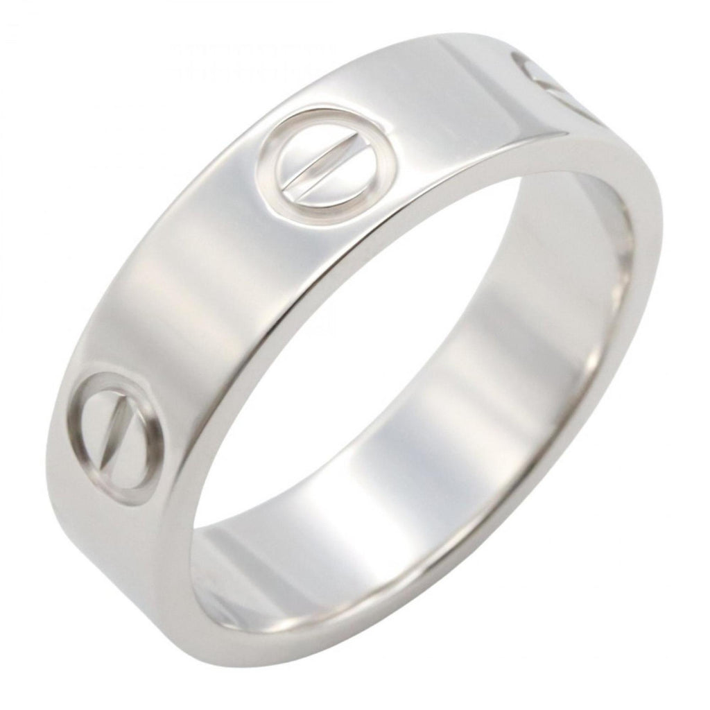 Love Ring 18K White Gold and Sterling Silver