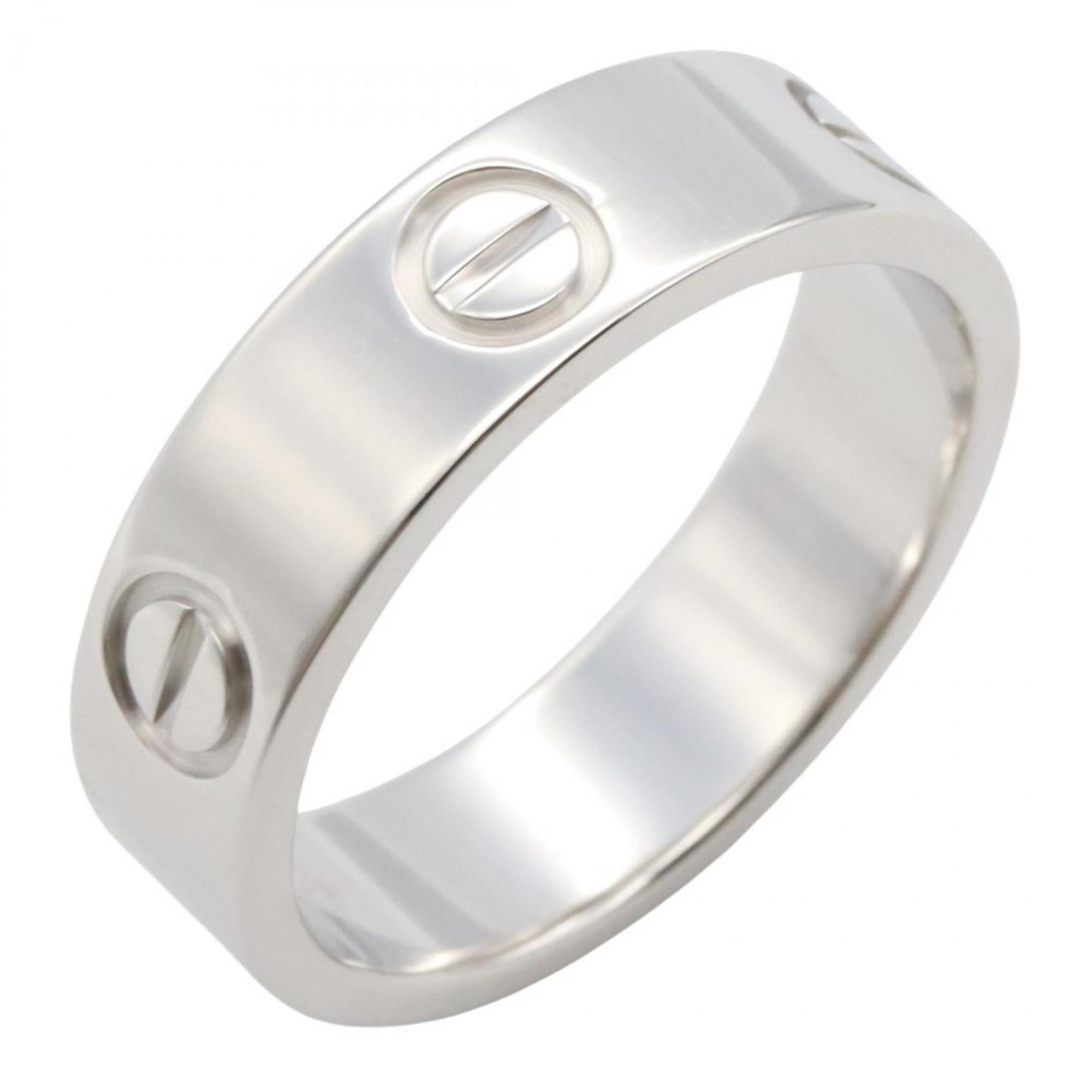 Love Ring 18K White Gold and Sterling Silver