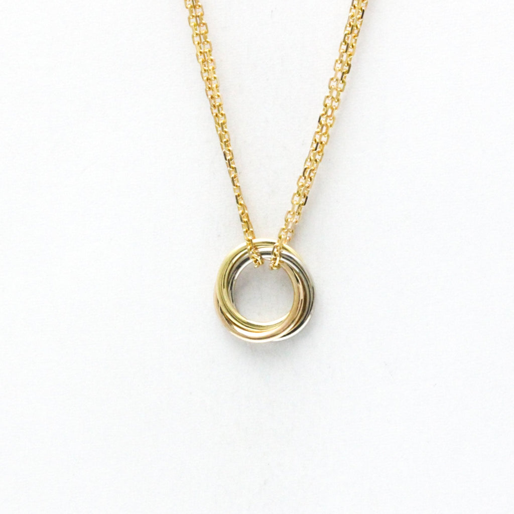 Trinity Pendant Necklace 18K Tricolor Gold