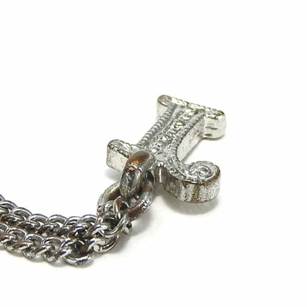 Charm Bracelet Metal Silver With Rhinestone