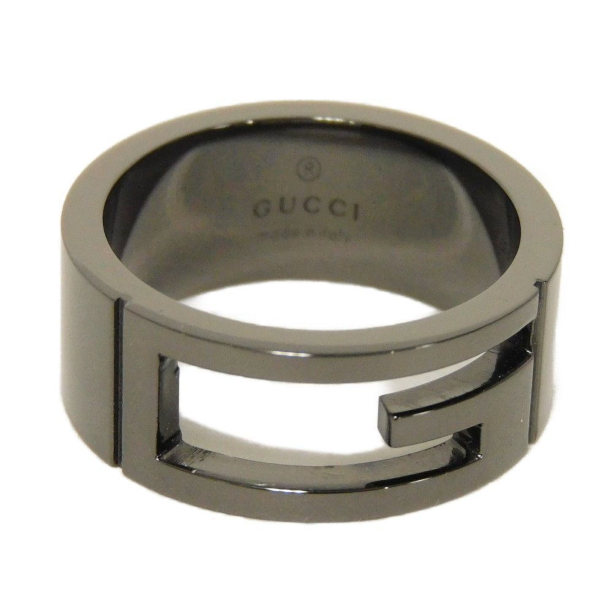 Blunt Cutout Ring Sterling Silver Gunmetal