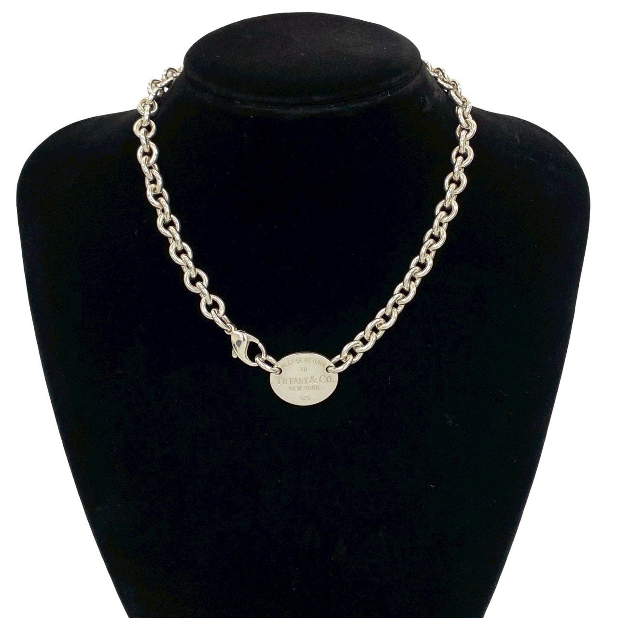 Return To Oval Pendant Necklace Sterling Silver