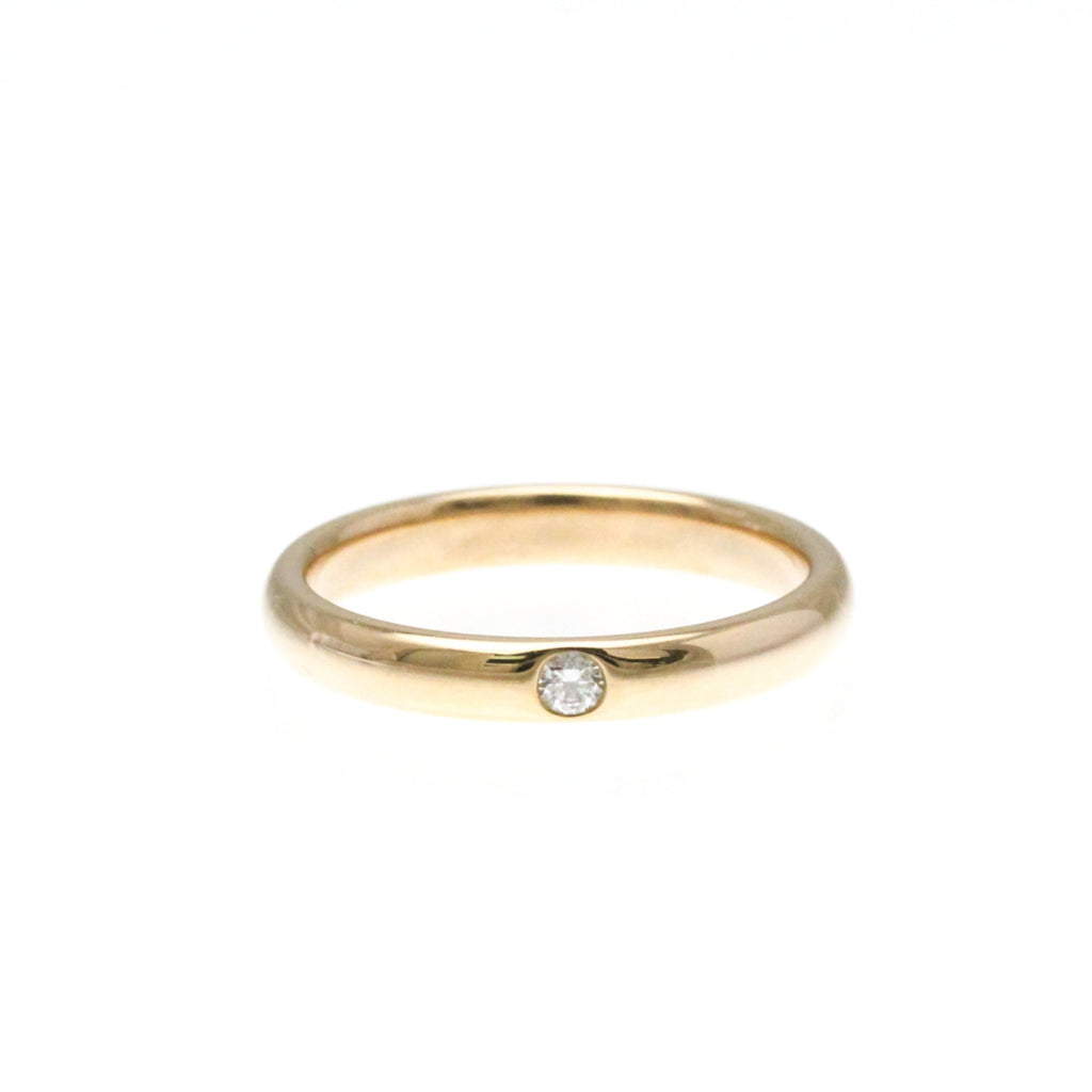 Band Ring 18K Rose Gold With Diamond