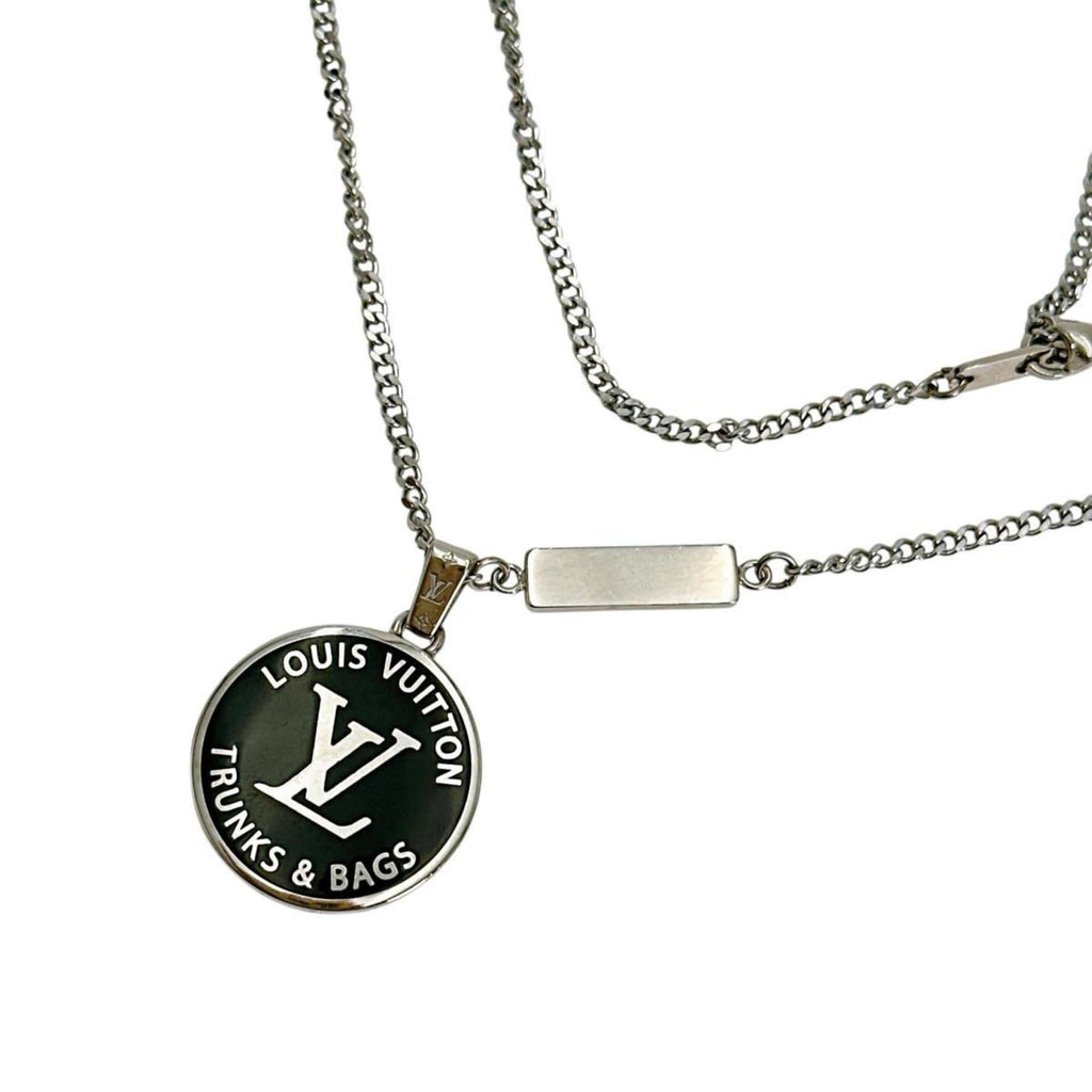 Pendant Necklace Brass Silver