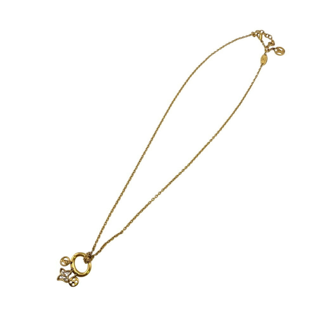 Monogram Necklace Metal Gold