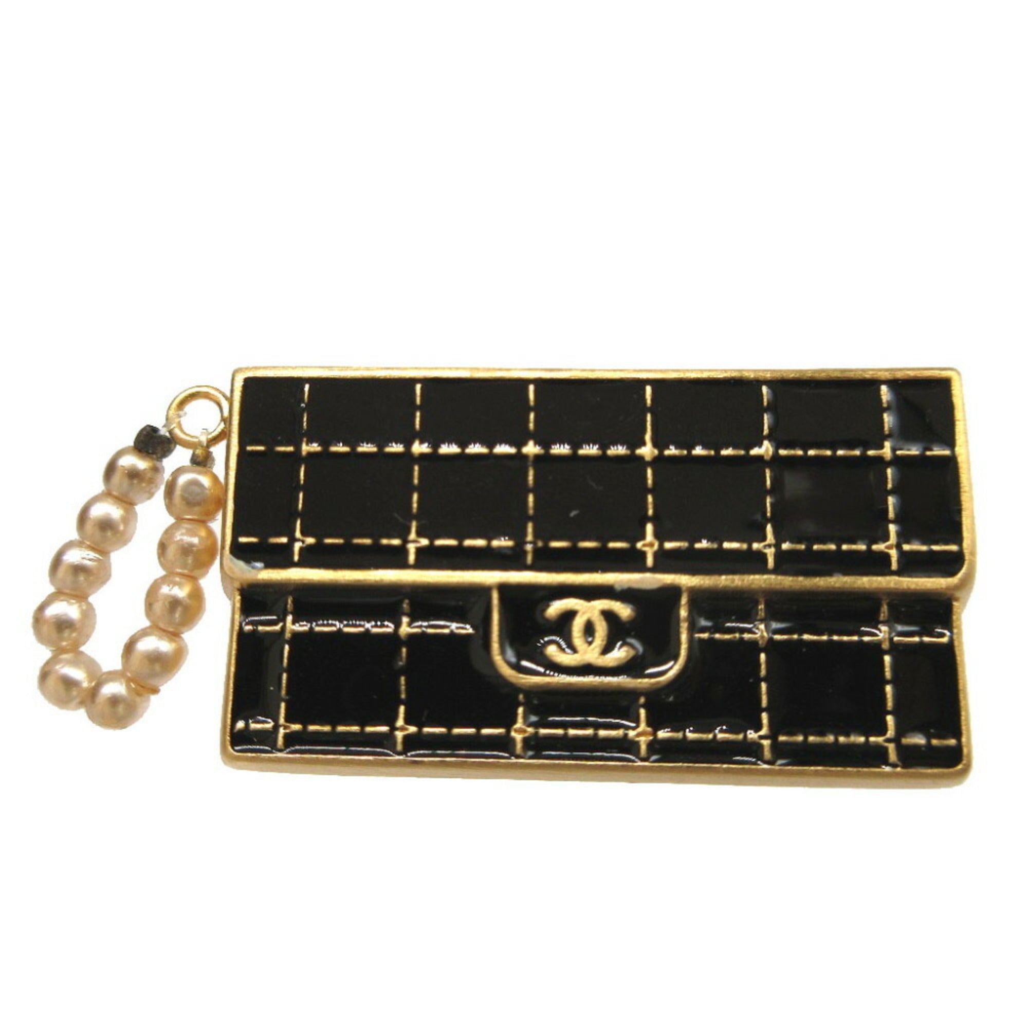 CC Logo Brooch Metal