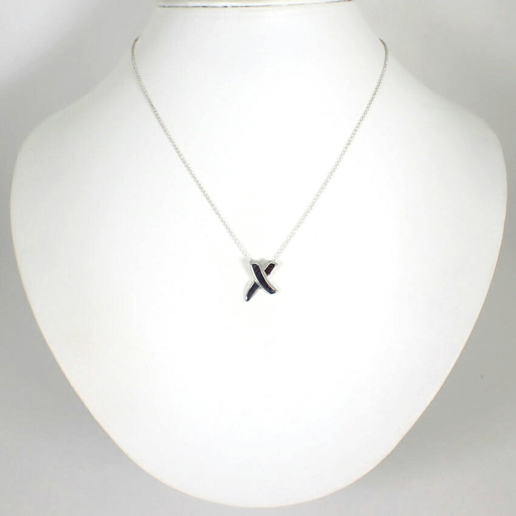 Kiss Pendant Necklace Sterling Silver