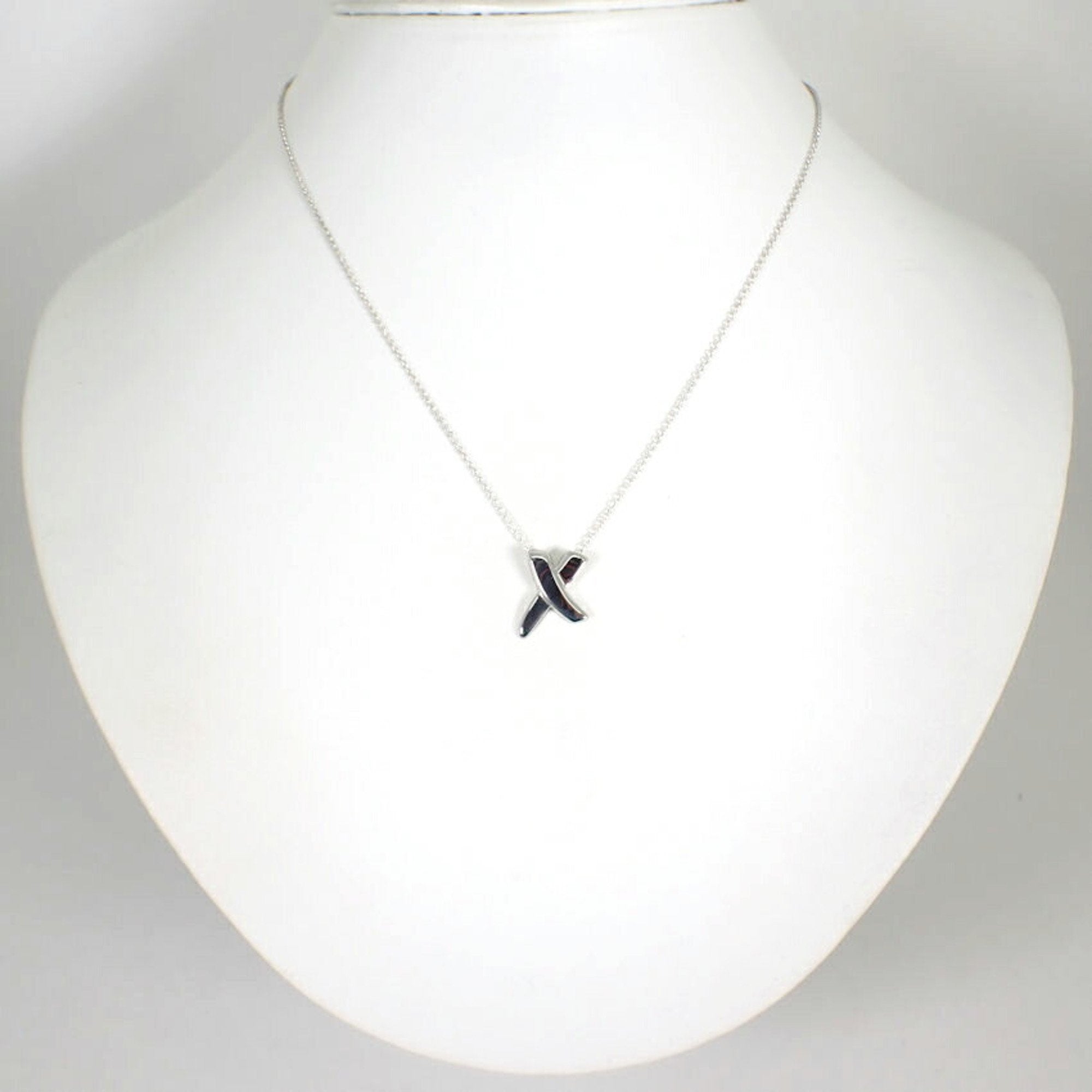Kiss Pendant Necklace Sterling Silver