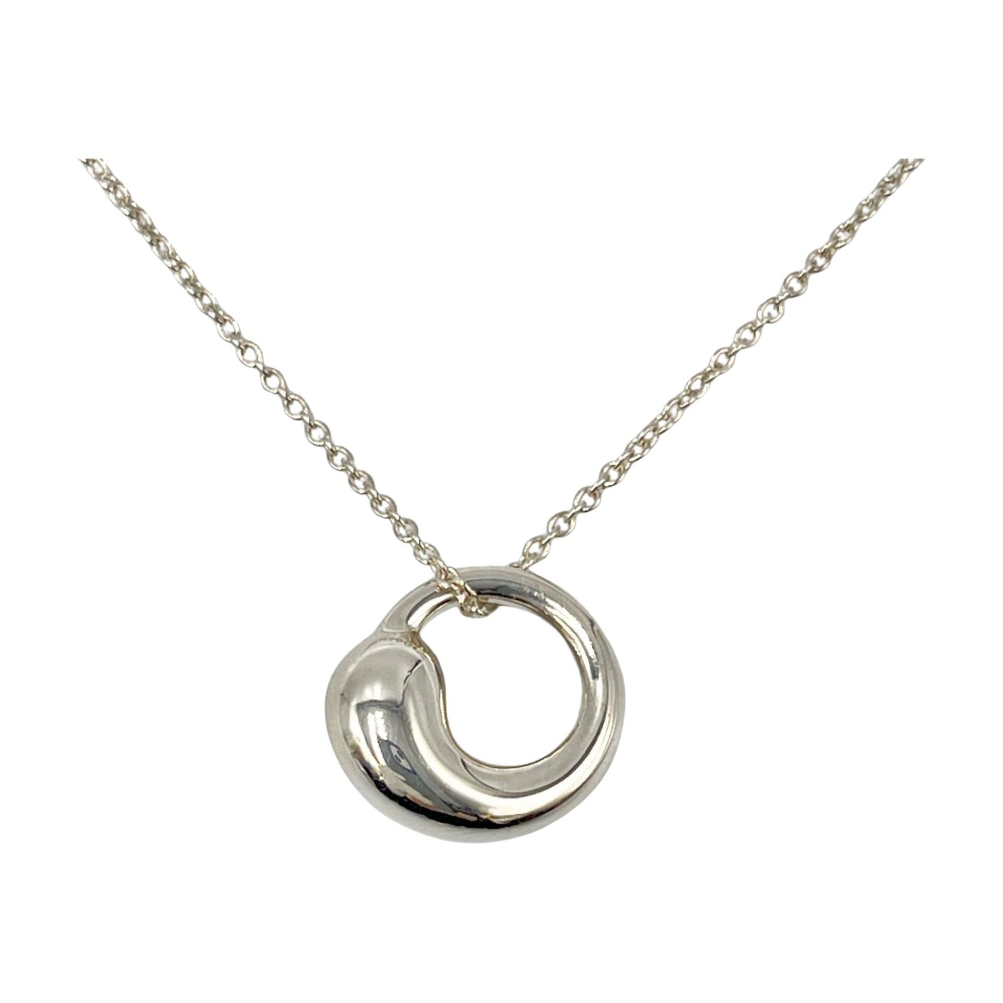 Eternal Circle Pendant Necklace Sterling Silver