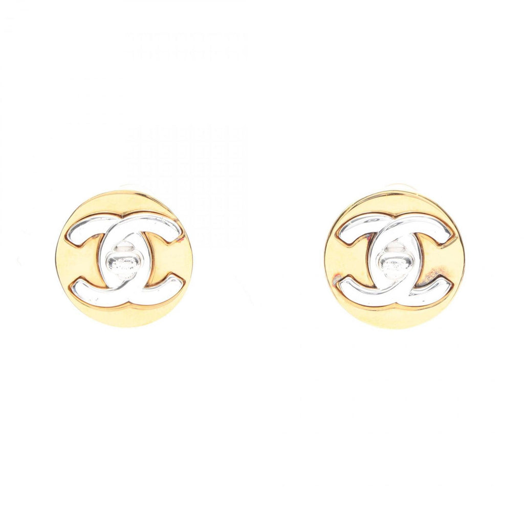 CC Logo Clip-On Earrings Sterling Silver