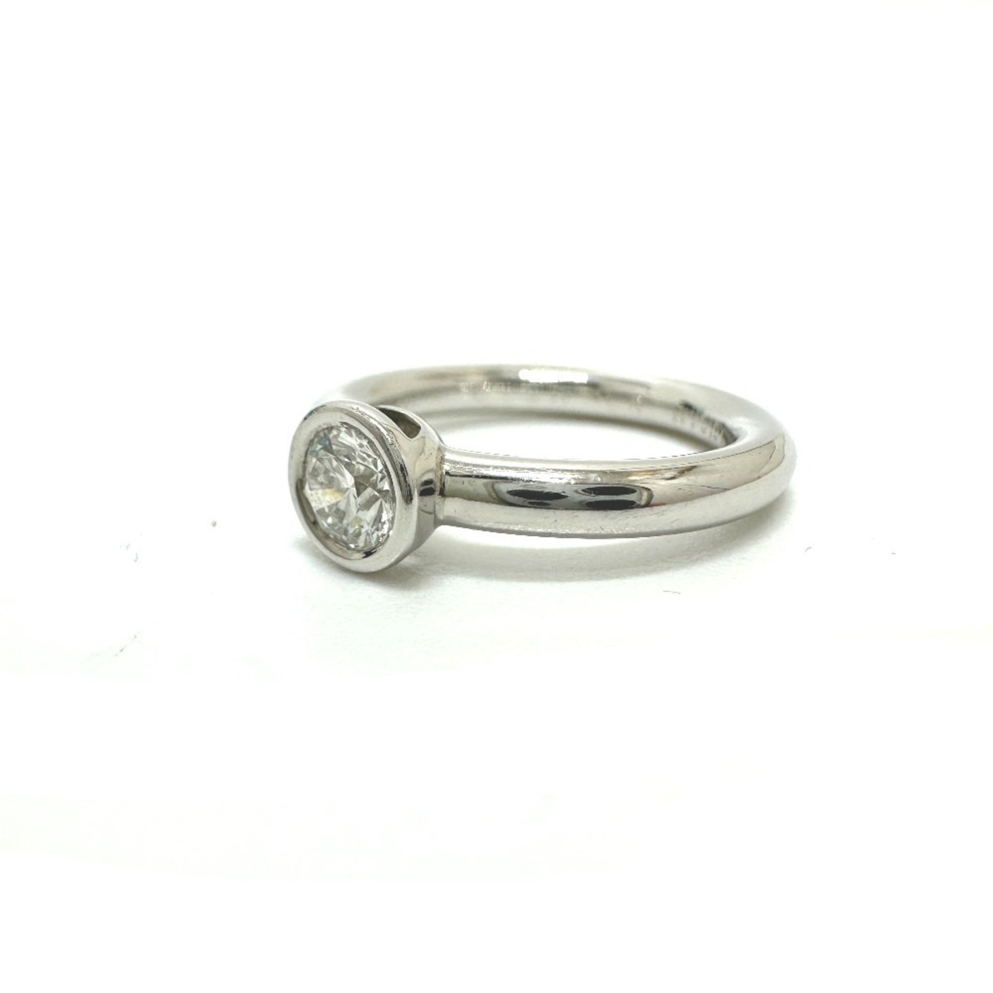 Band Ring Platinum with Diamond
