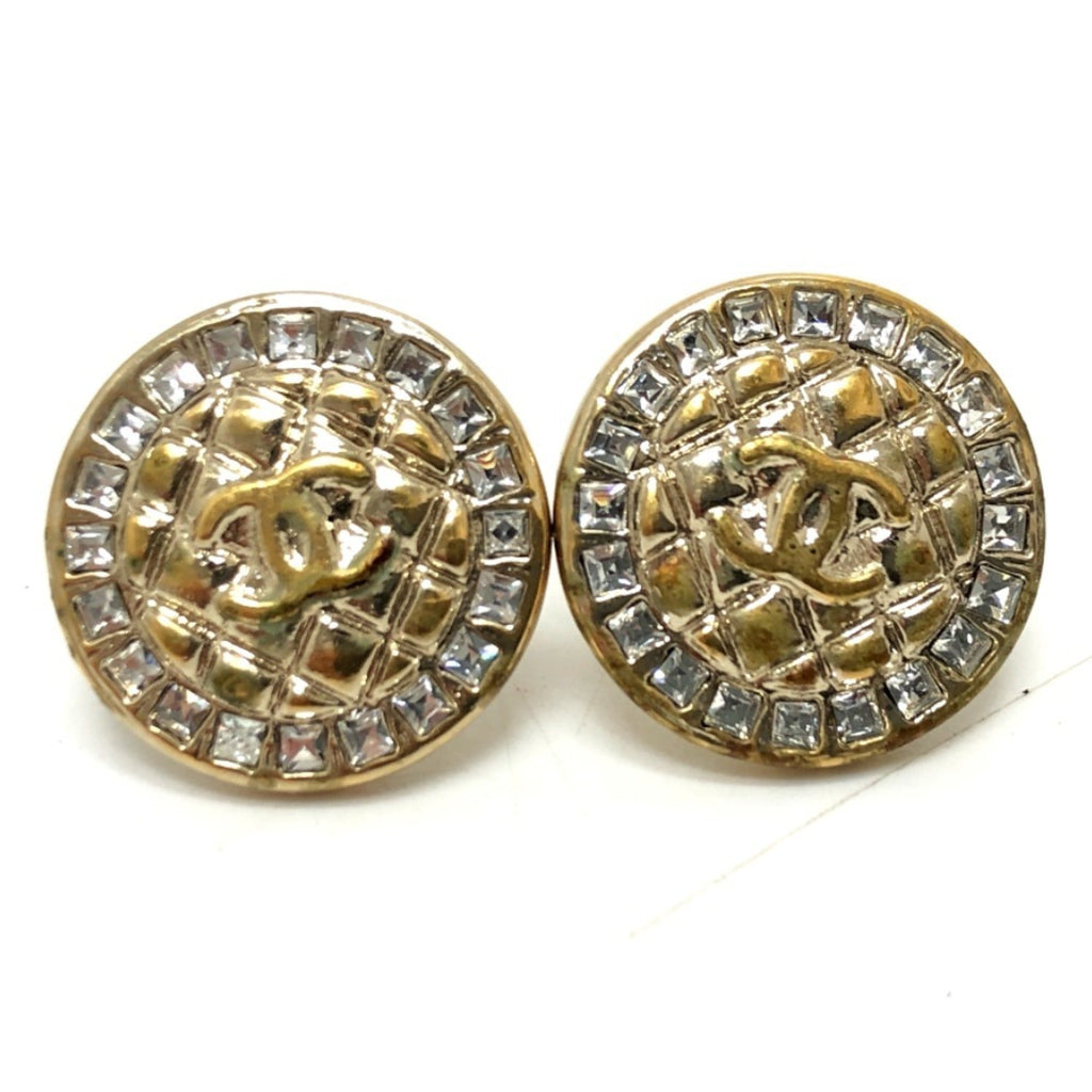 CC Logo Earrings Gold-Tone Metal Gold-Tone Metal
