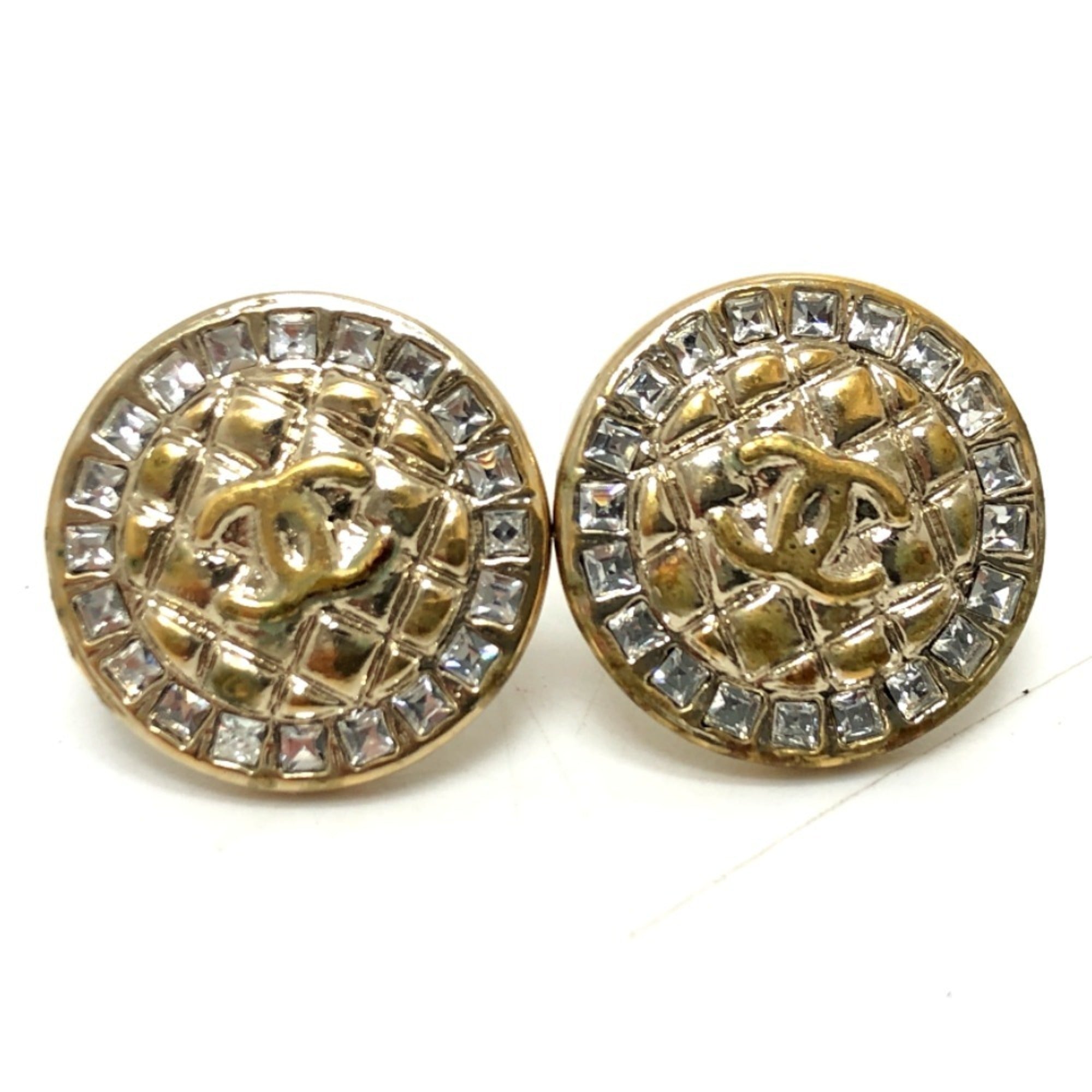 CC Logo Earrings Gold-Tone Metal Gold-Tone Metal