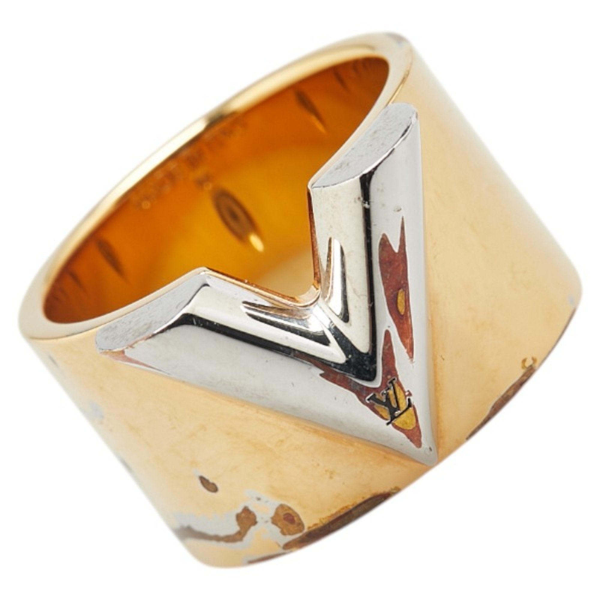 Essential V Ring Gold-Tone Metal