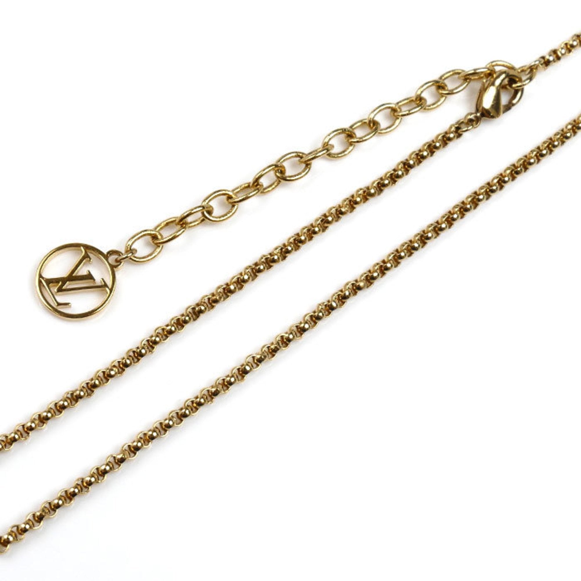 Louise By Night Pendant Necklace Metal With Strass