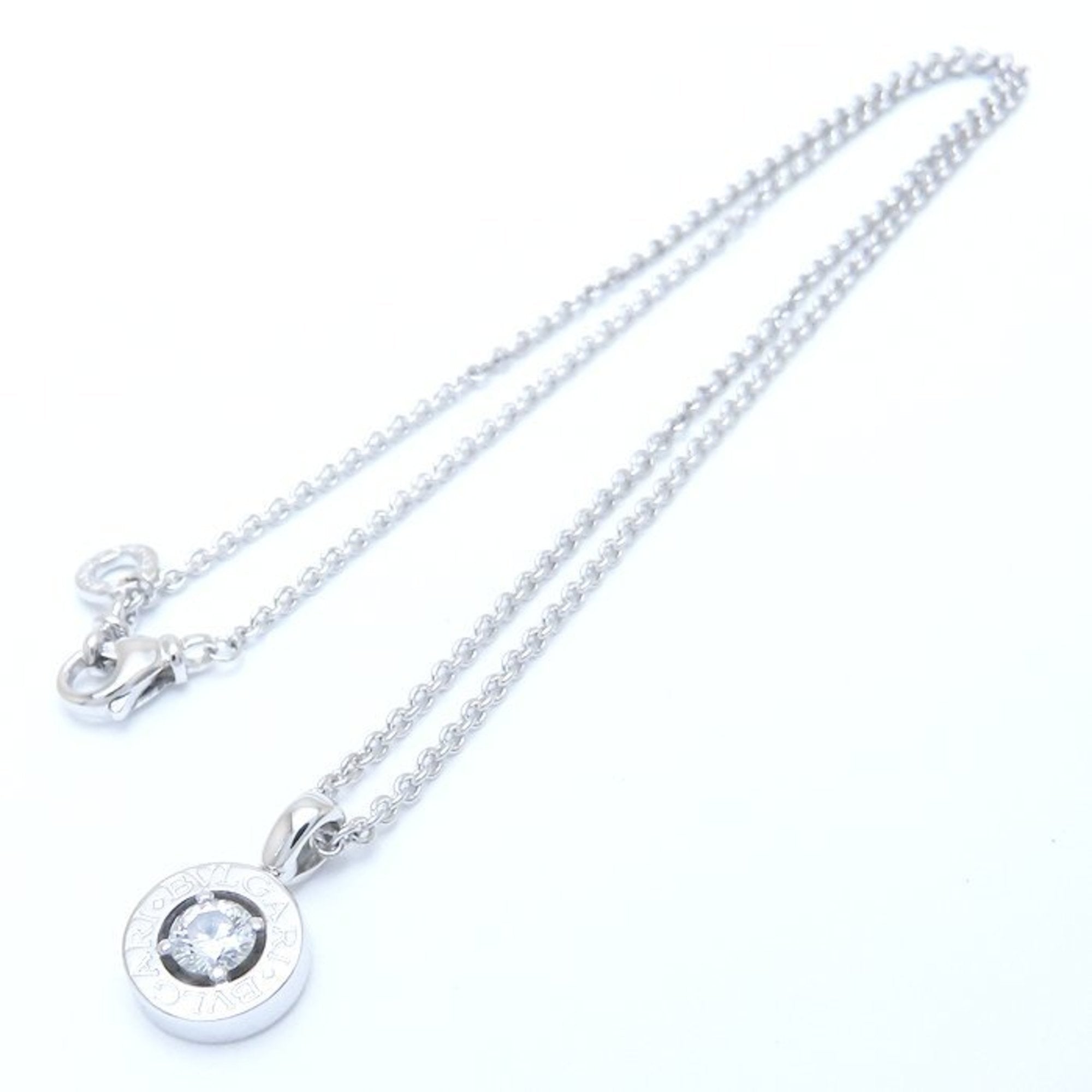 Pendant Necklace 18K White Gold with Diamond
