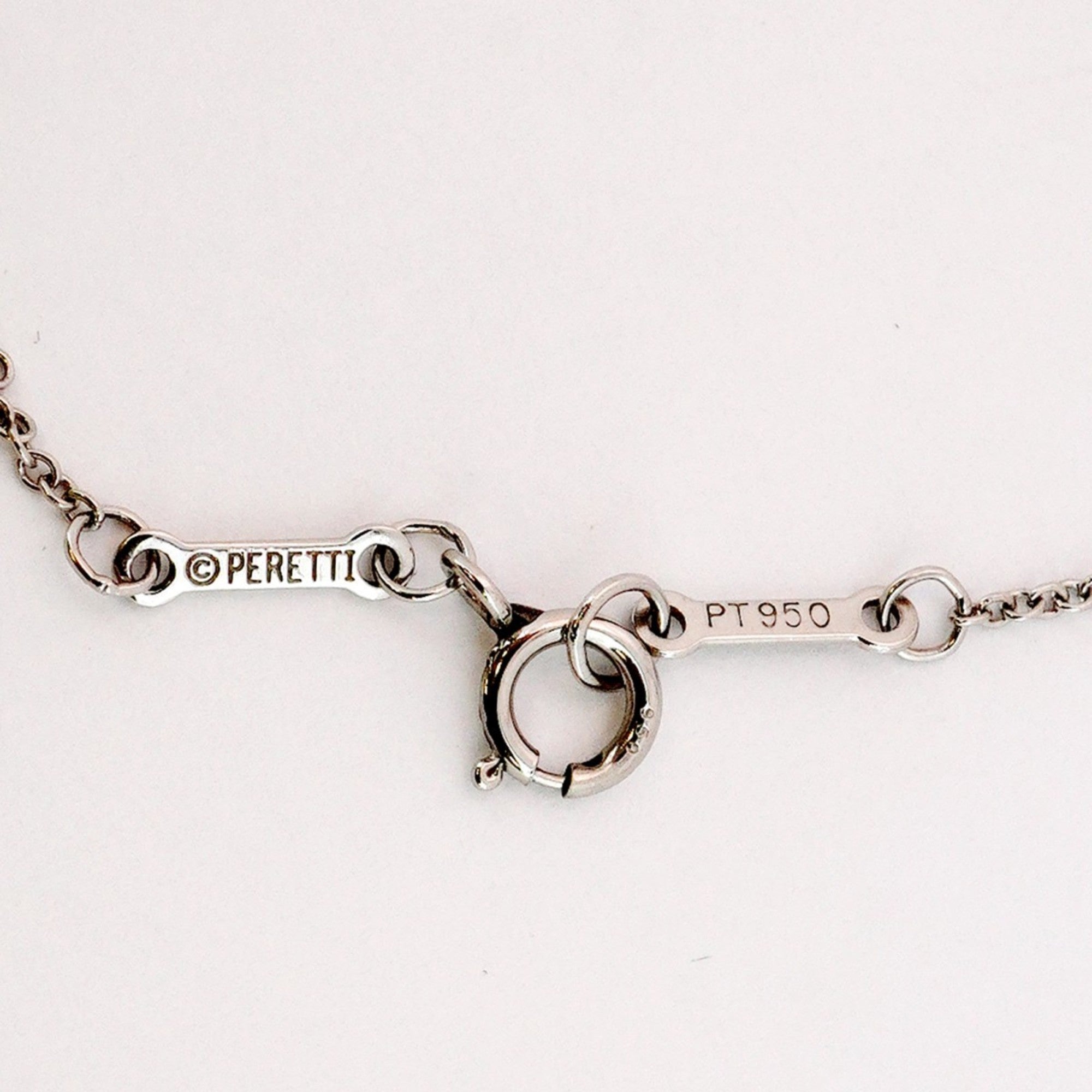 Elsa Peretti Diamonds By The Yard Pendant Necklace Platinum and Diamond