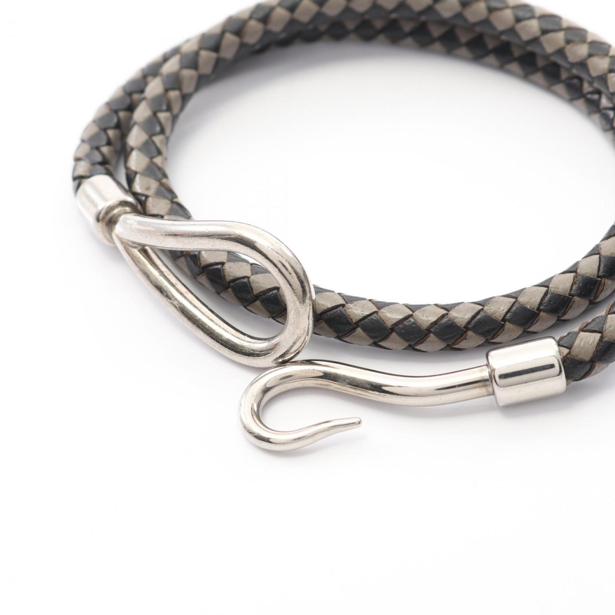 Bracelet Leather and Stainless Steel