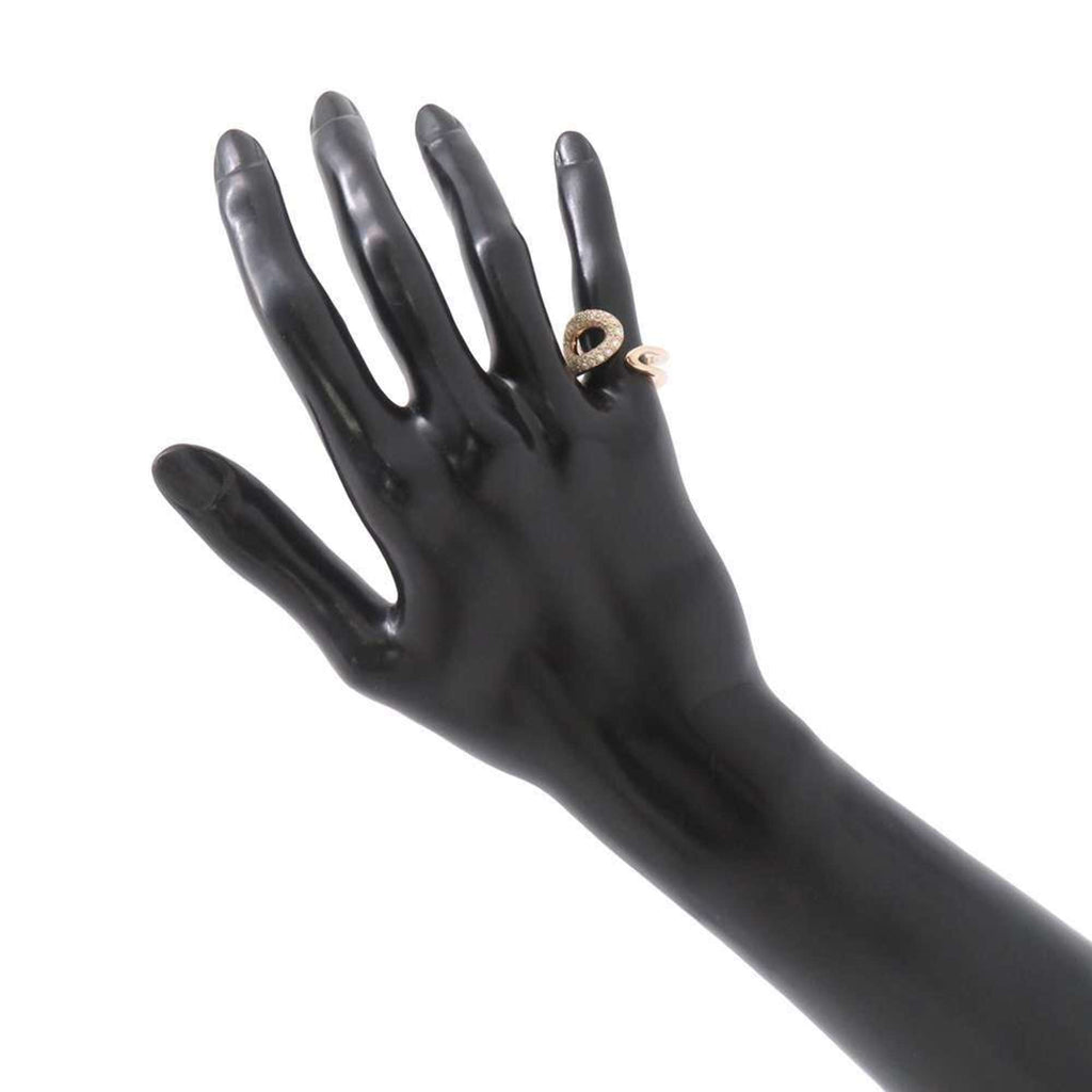 Chaine D'Ancre Punk Ring 18K Rose Gold with Diamond