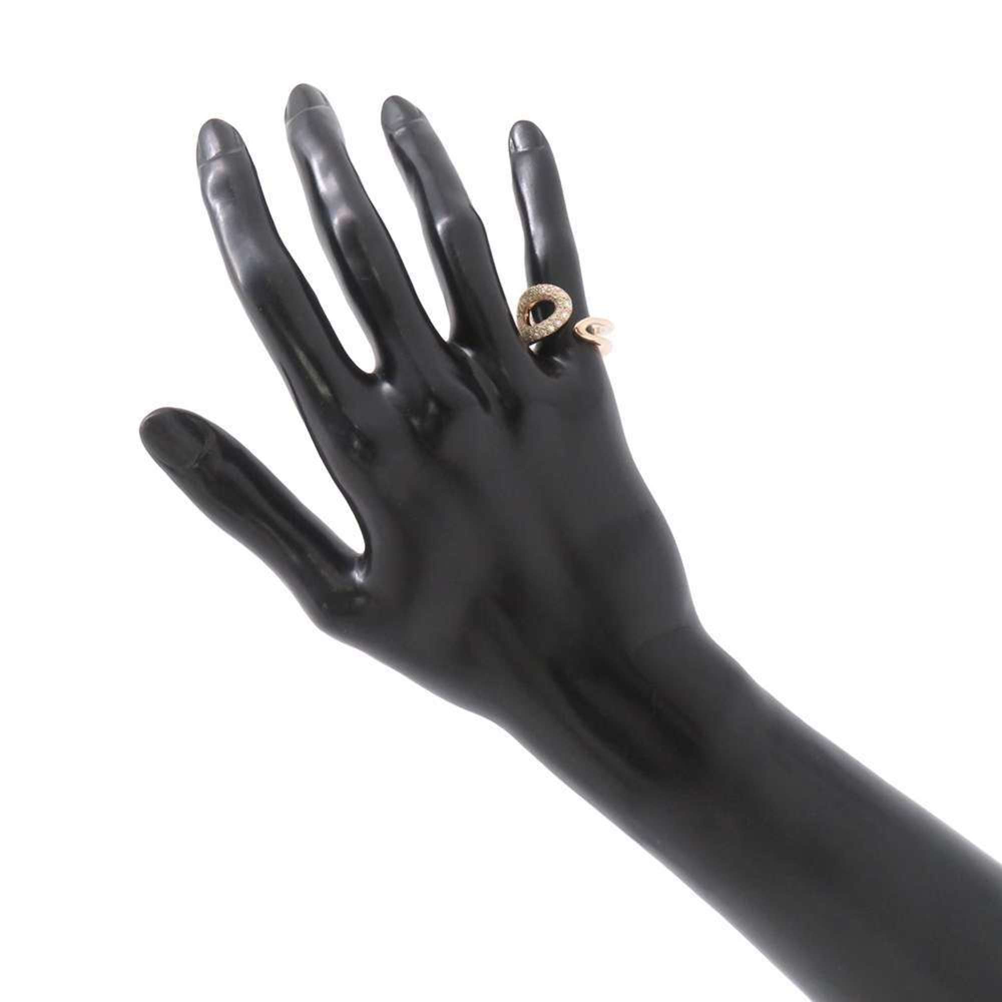 Chaine D'Ancre Punk Ring 18K Rose Gold with Diamond