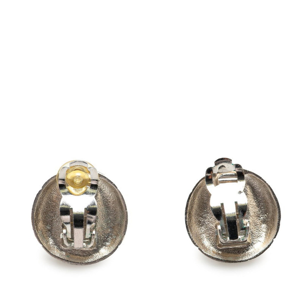 Clip-On Earrings Clip-On Silver-Tone Metal