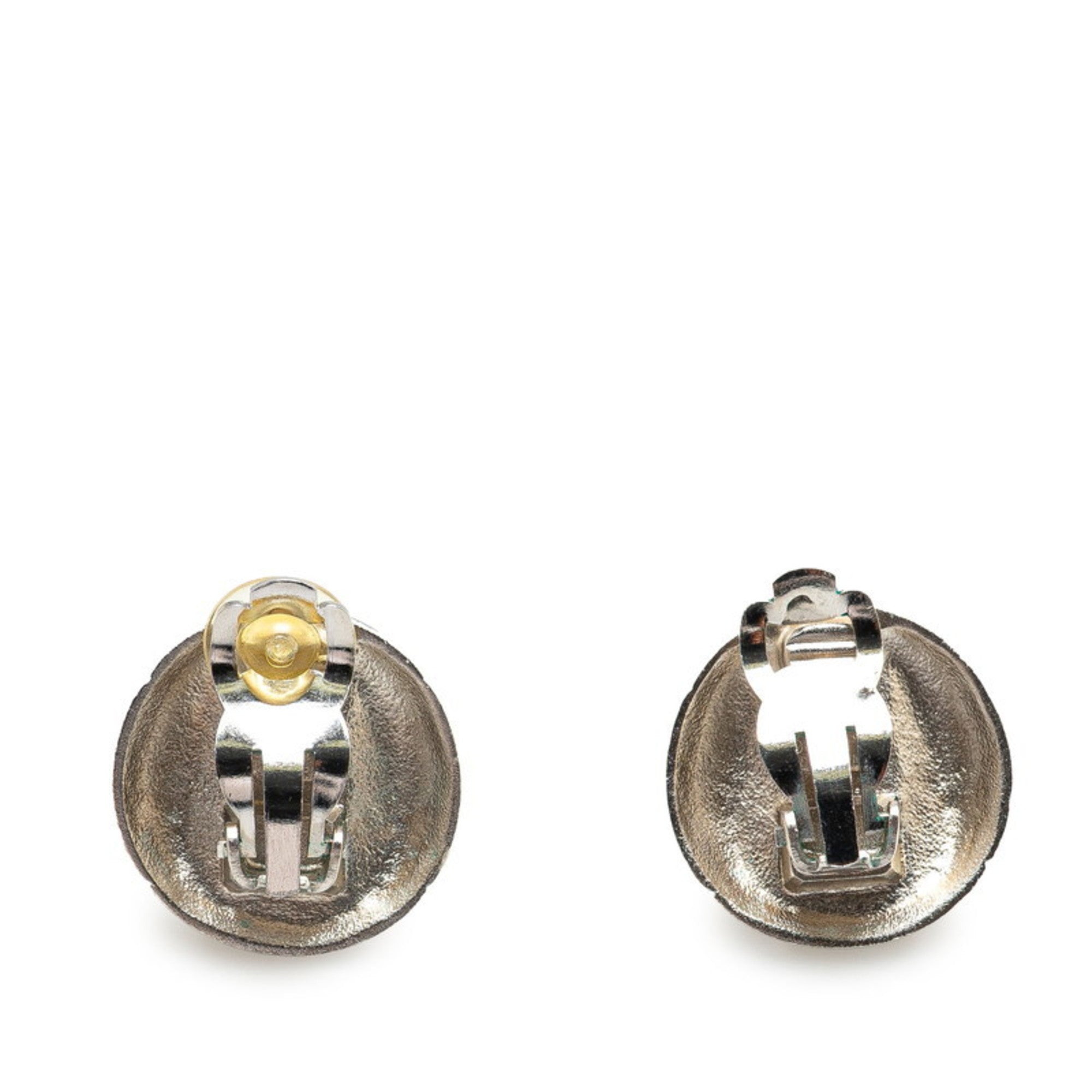 Clip-On Earrings Clip-On Silver-Tone Metal