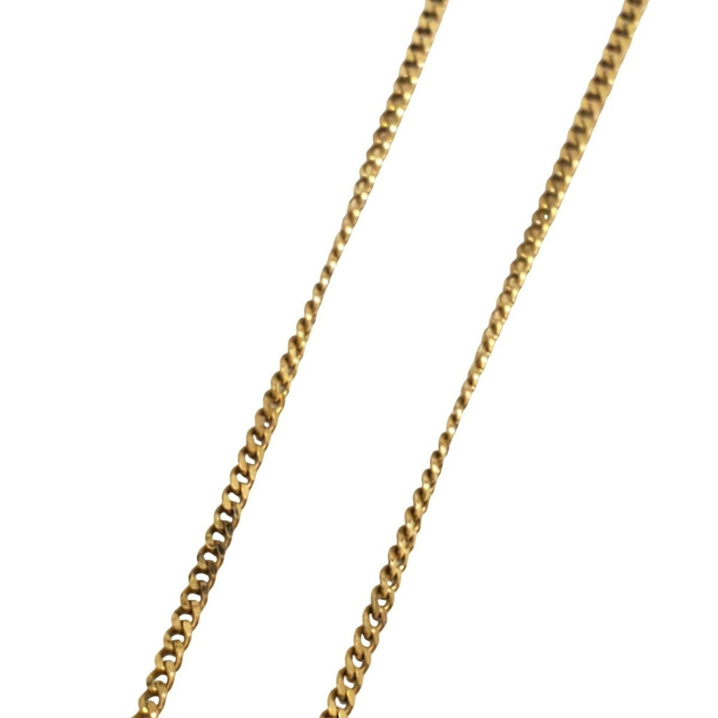 Pendant Necklace Gold With Rhinestone