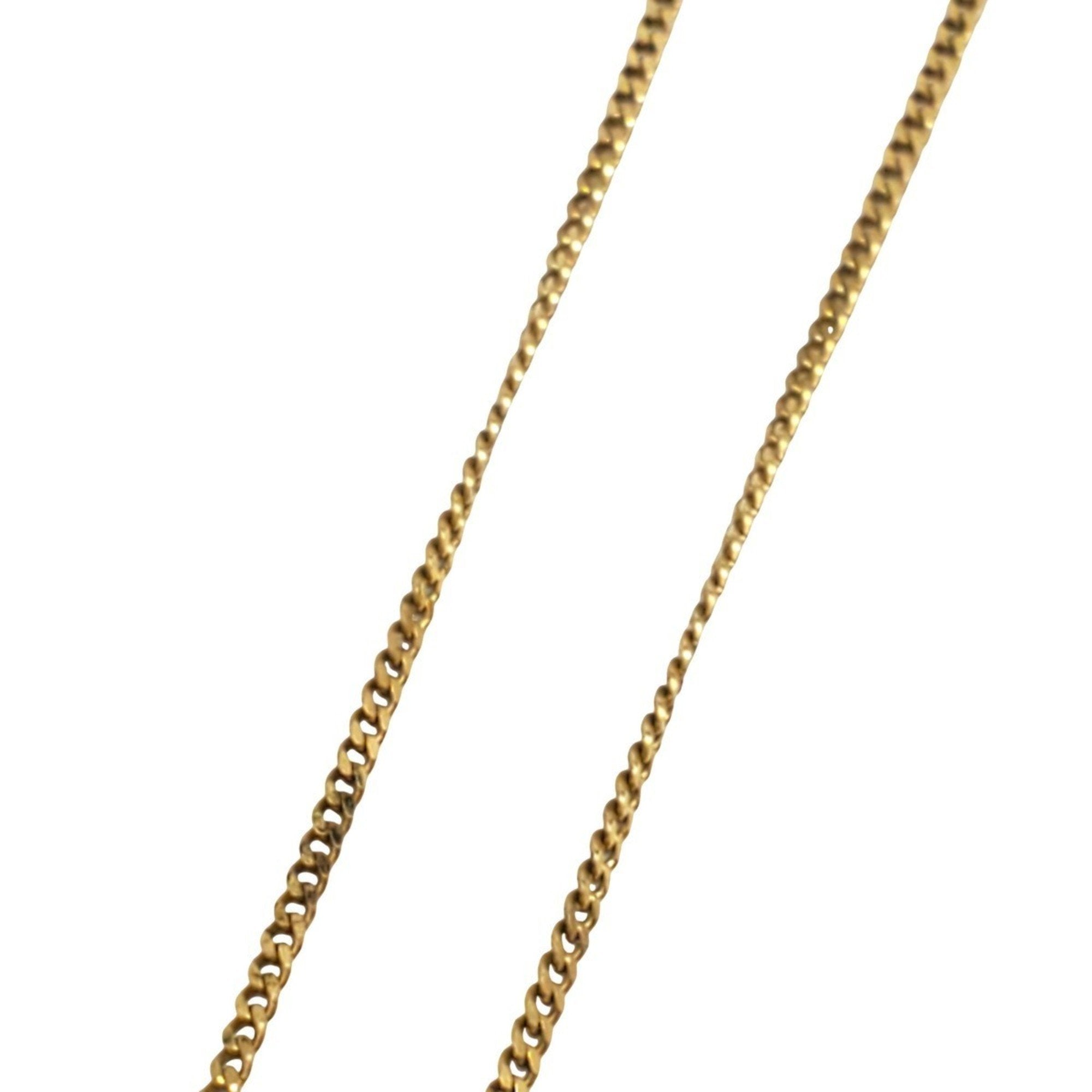 Pendant Necklace Gold With Rhinestone