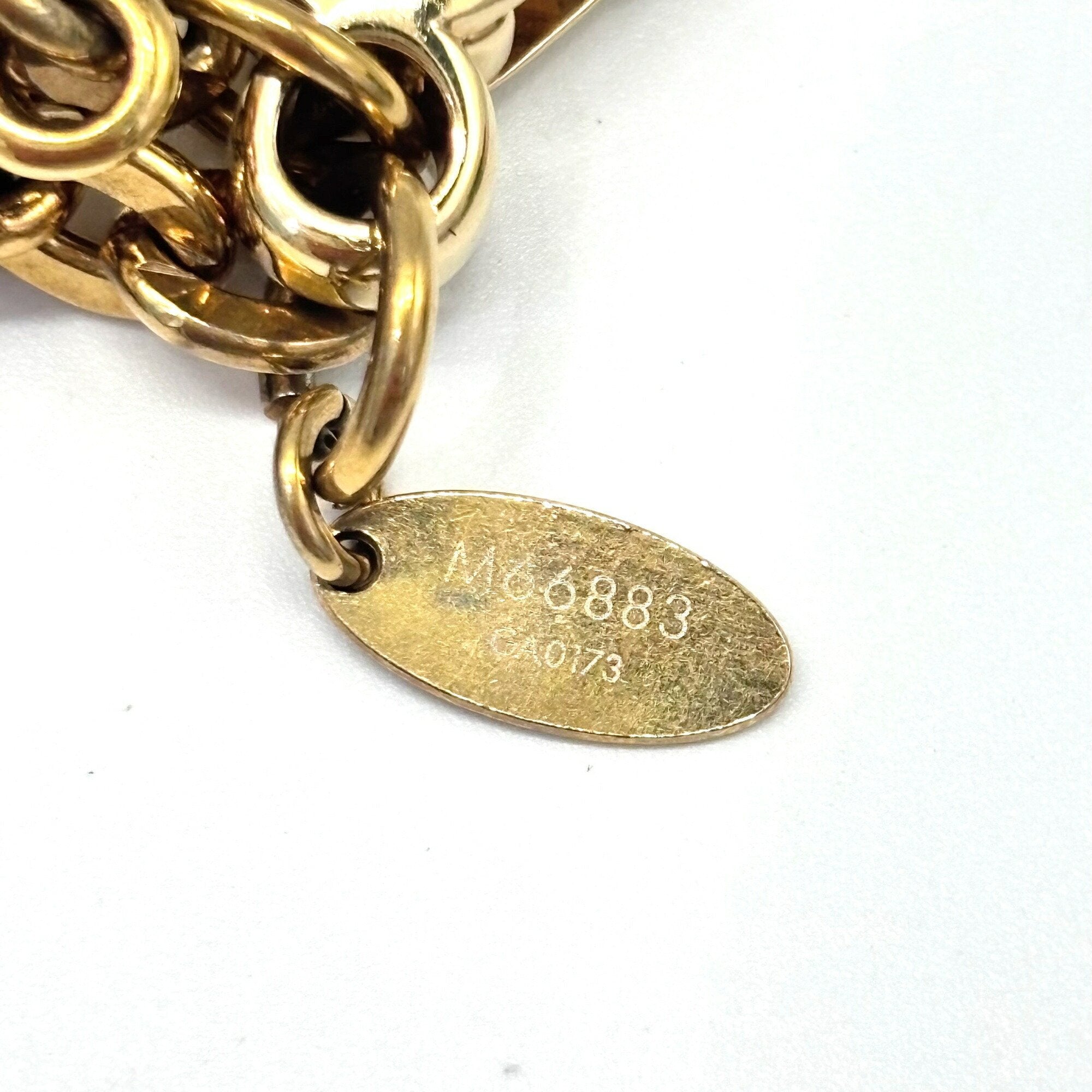 Monogram Charm Gold Handbag Charm