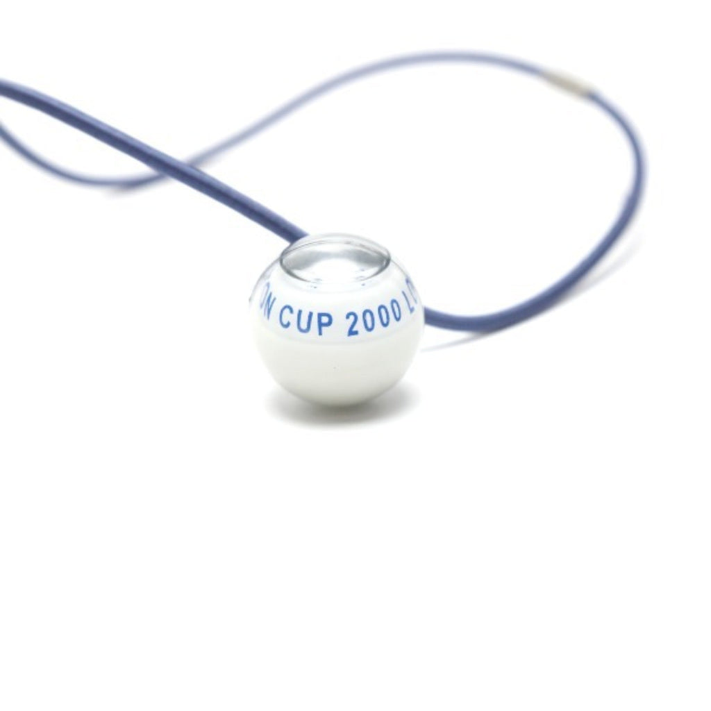 Compass Pendant Necklace Blue