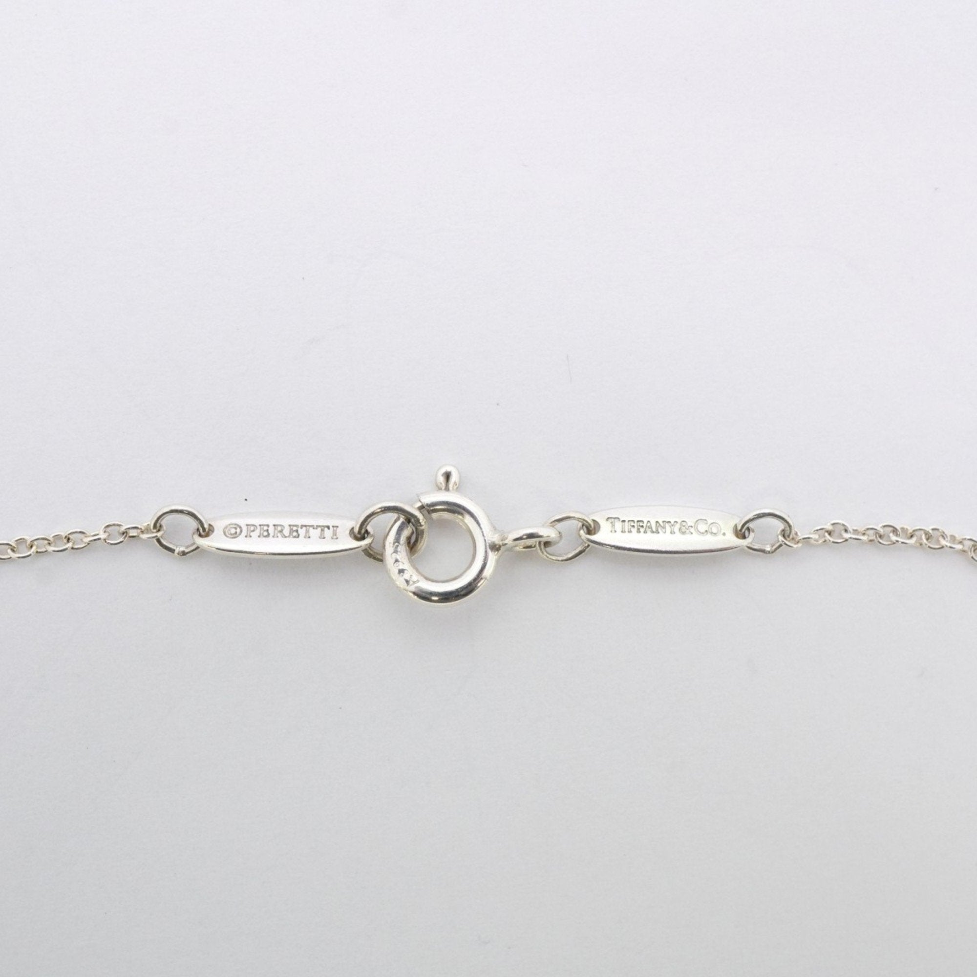 Elsa Peretti Diamonds By The Yard Pendant Necklace Sterling Silver and Diamond