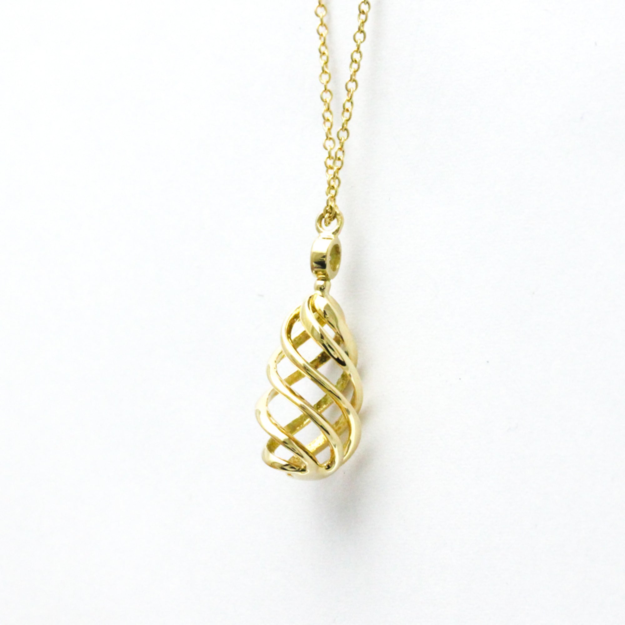 Luce Pendant Necklace 18K Yellow Gold Mini with Diamond