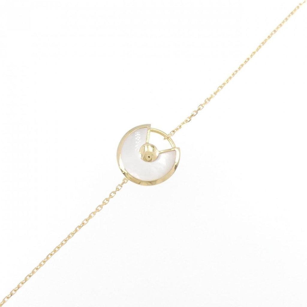 Charm Bracelet 18K Yellow Gold with Diamond and Mother of Pearl