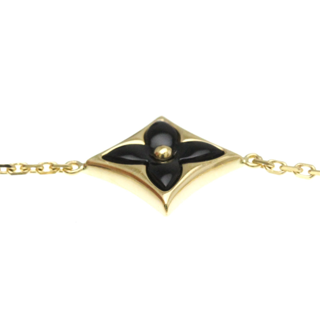Star Blossom Bracelet 18K Yellow Gold with Onyx