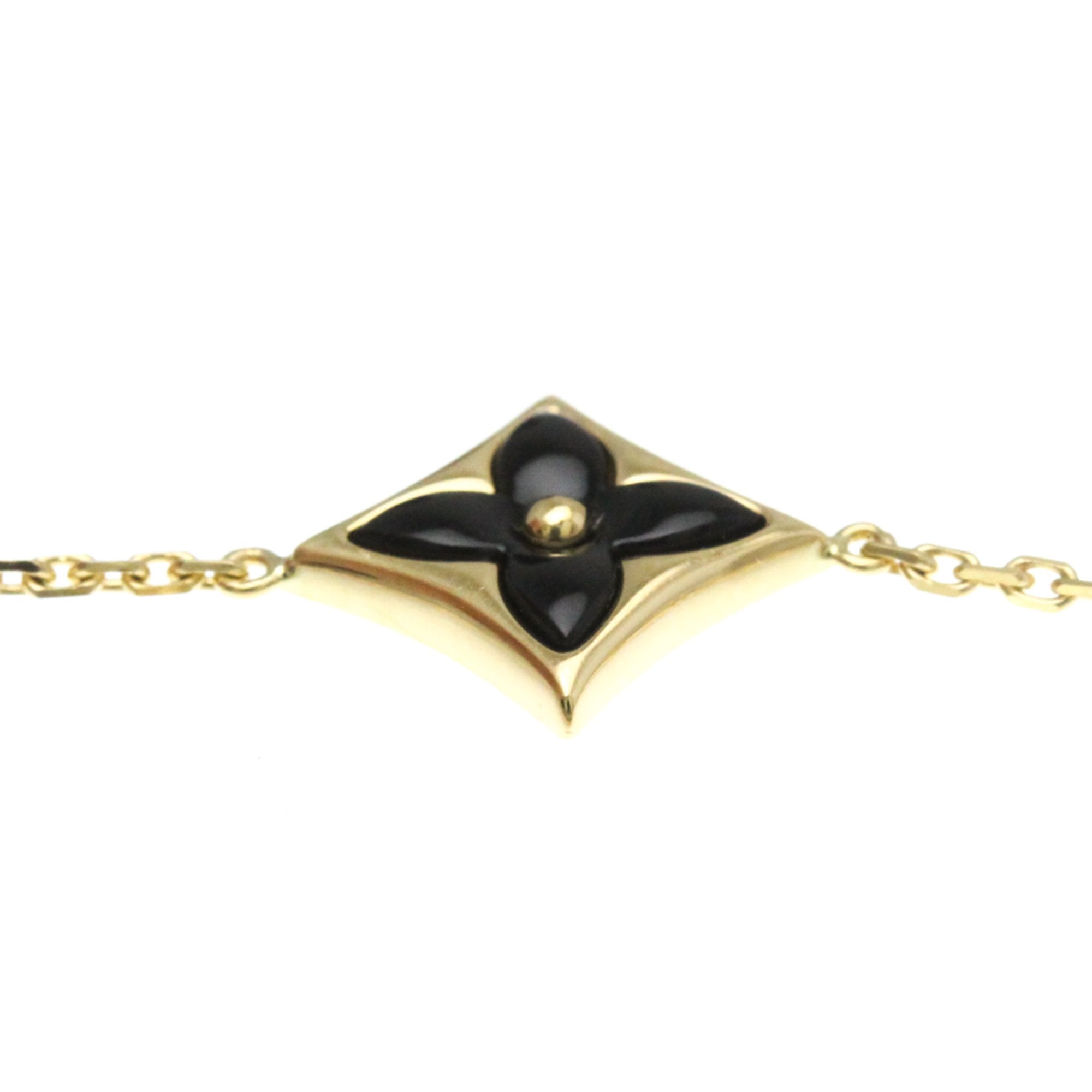 Star Blossom Bracelet 18K Yellow Gold with Onyx