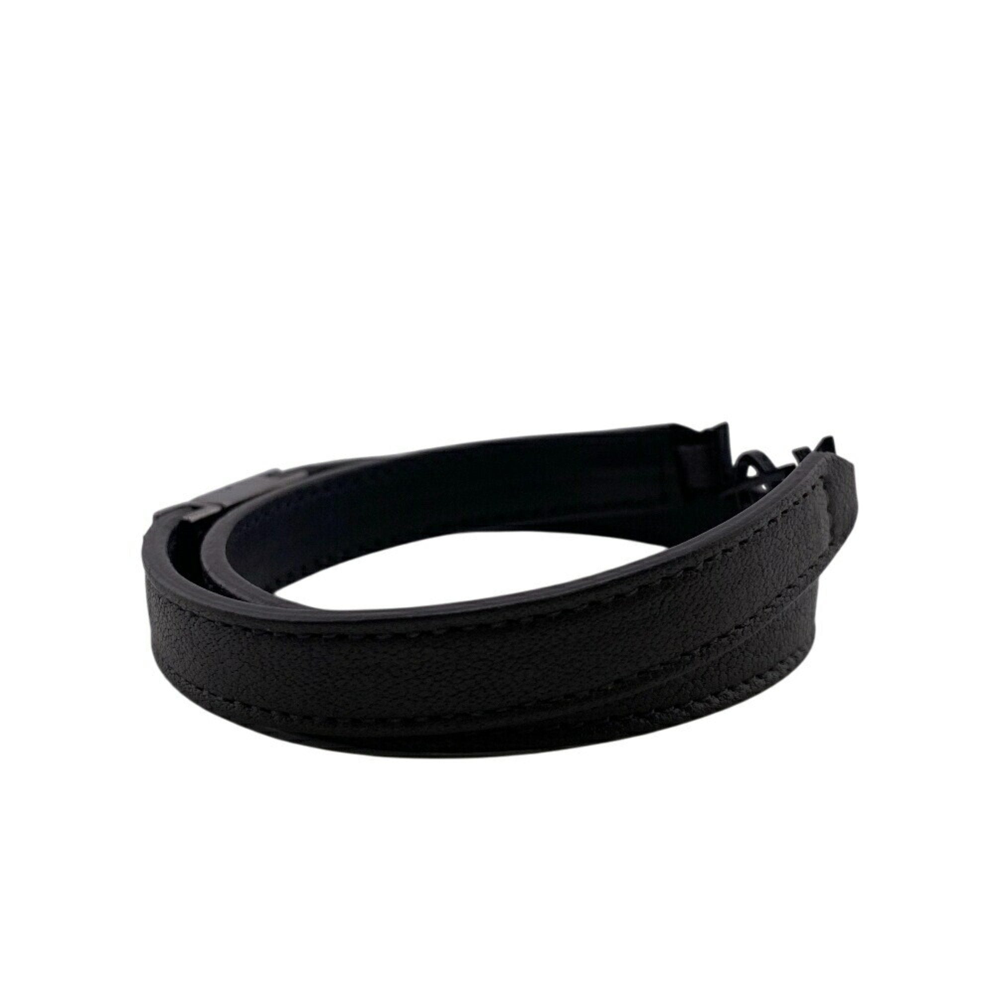 Ankle Bracelet Leather Black