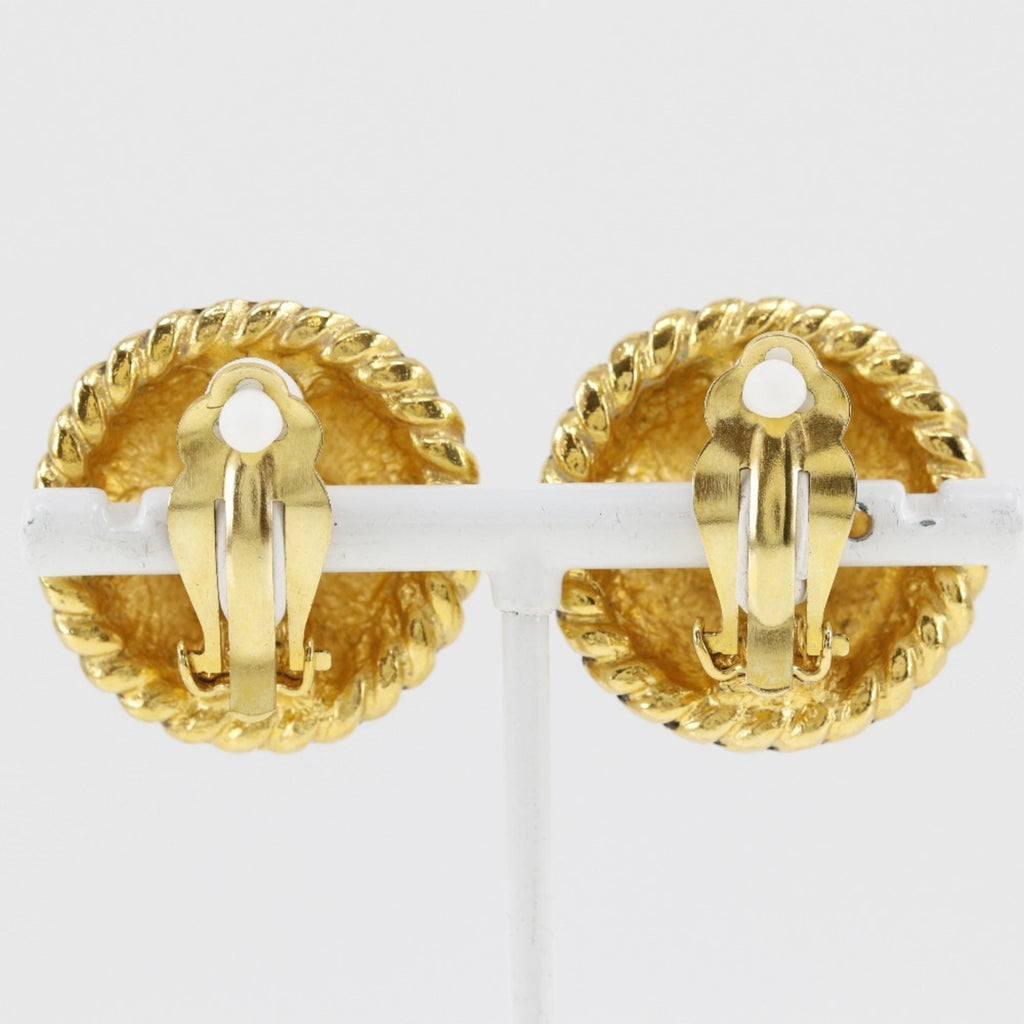 CC Logo Clip-On Earrings Metal Gold-Tone Metal
