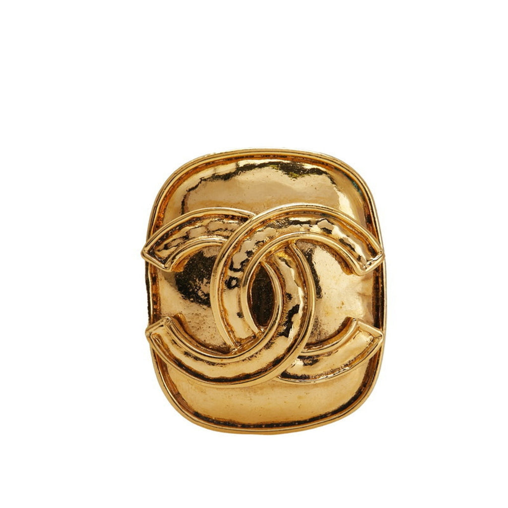 CC Logo Brooch Metal