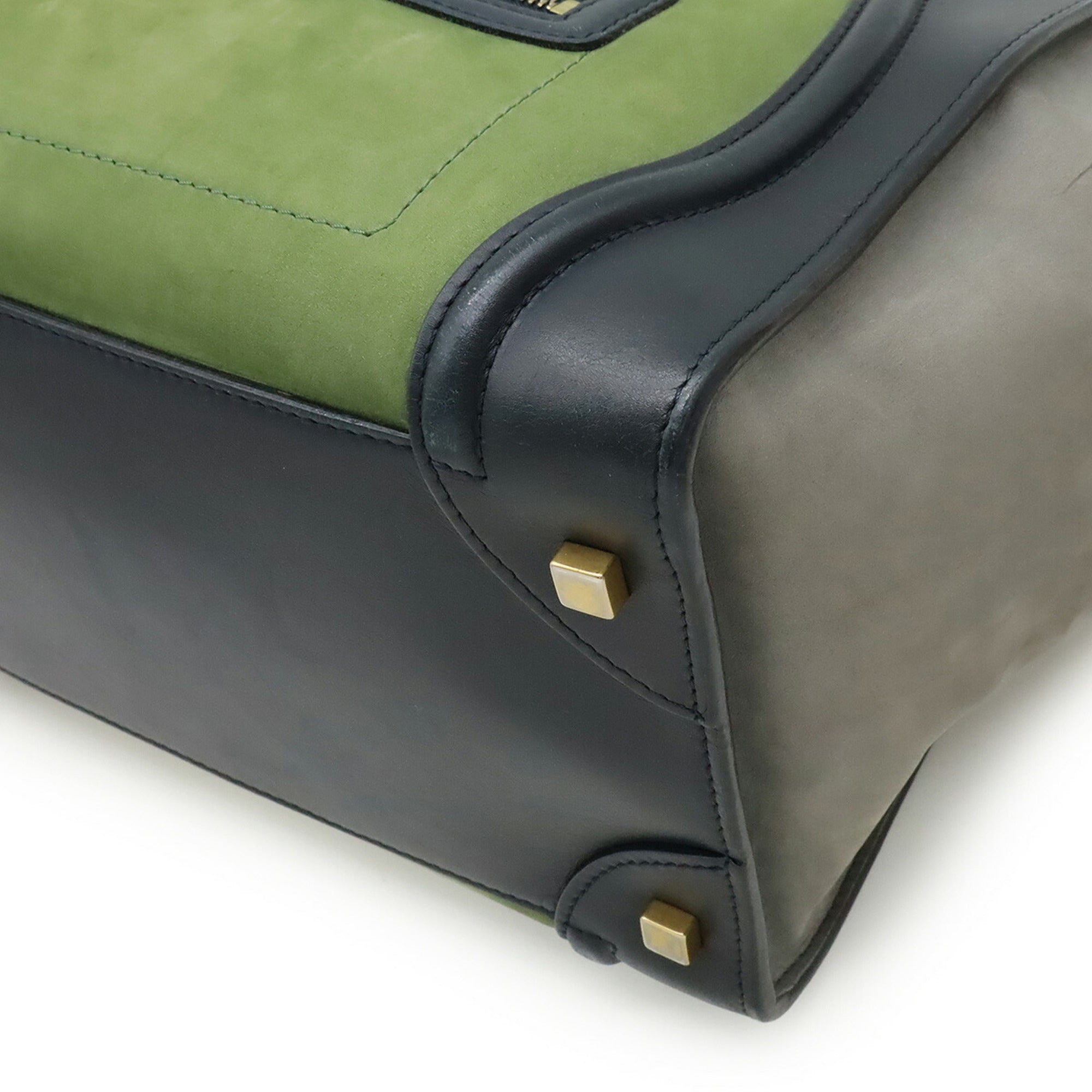 Tricolor Luggage Bag Nubuck Mini