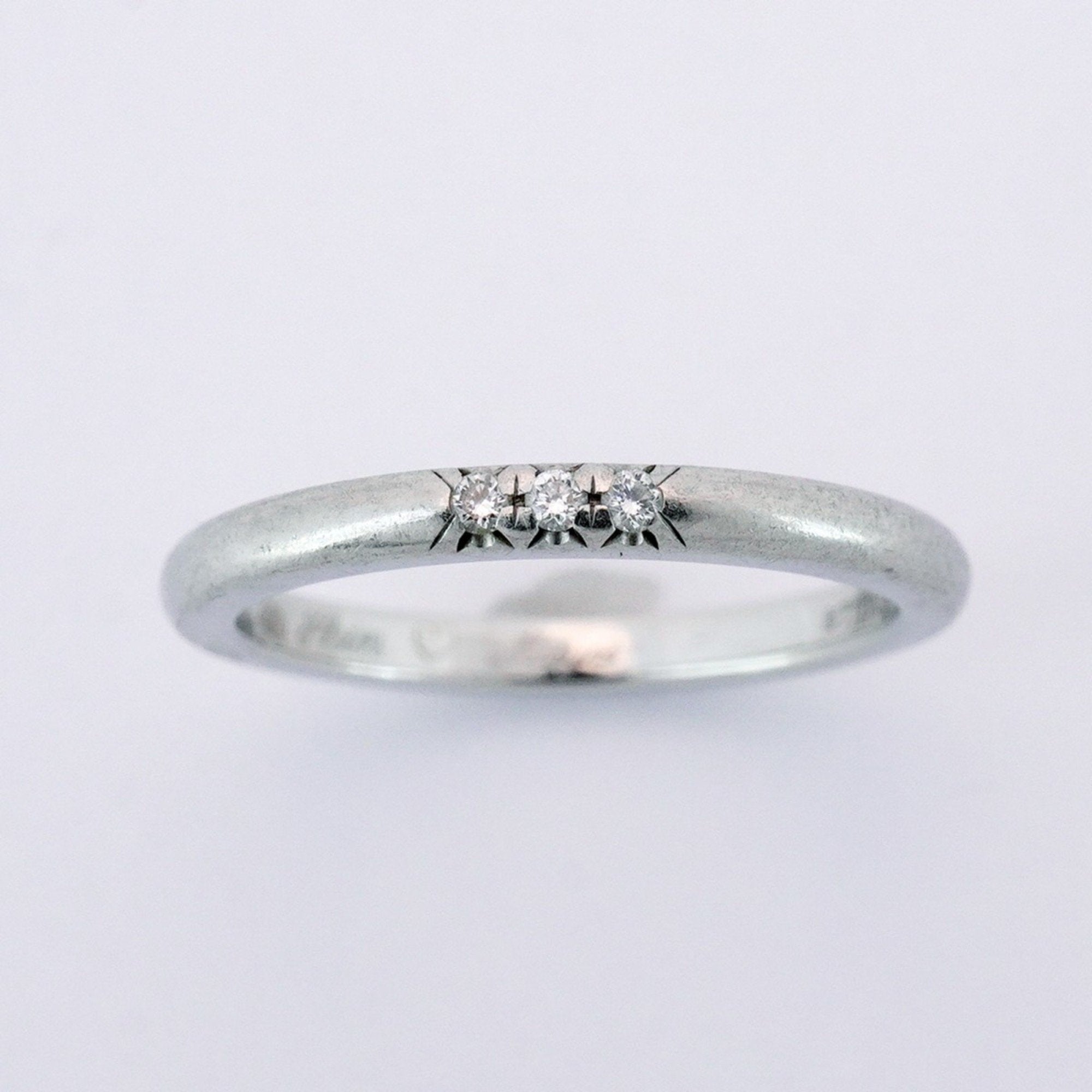 Classic Band Ring Platinum with Diamond