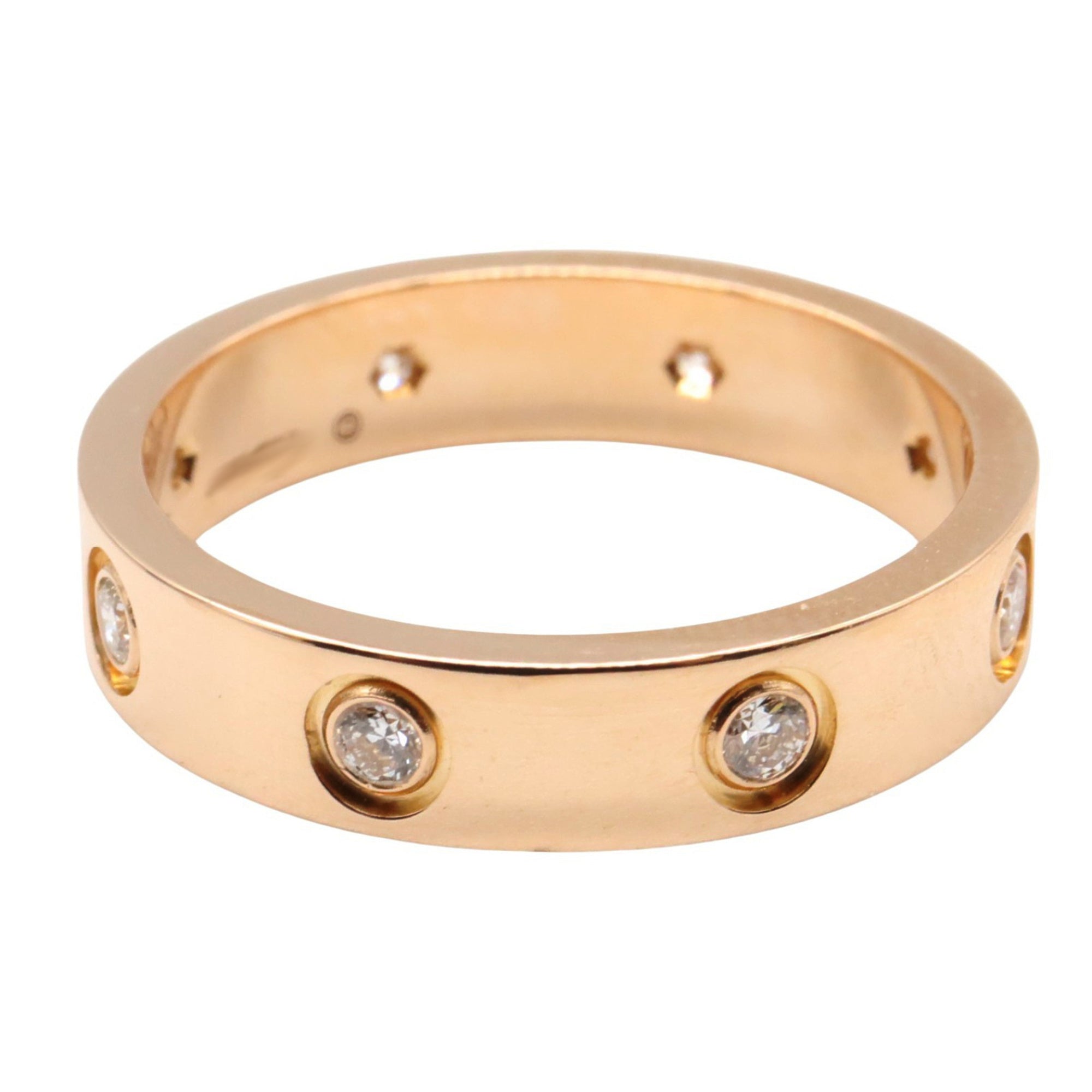 Love Ring 18K Rose Gold Mini With Diamonds