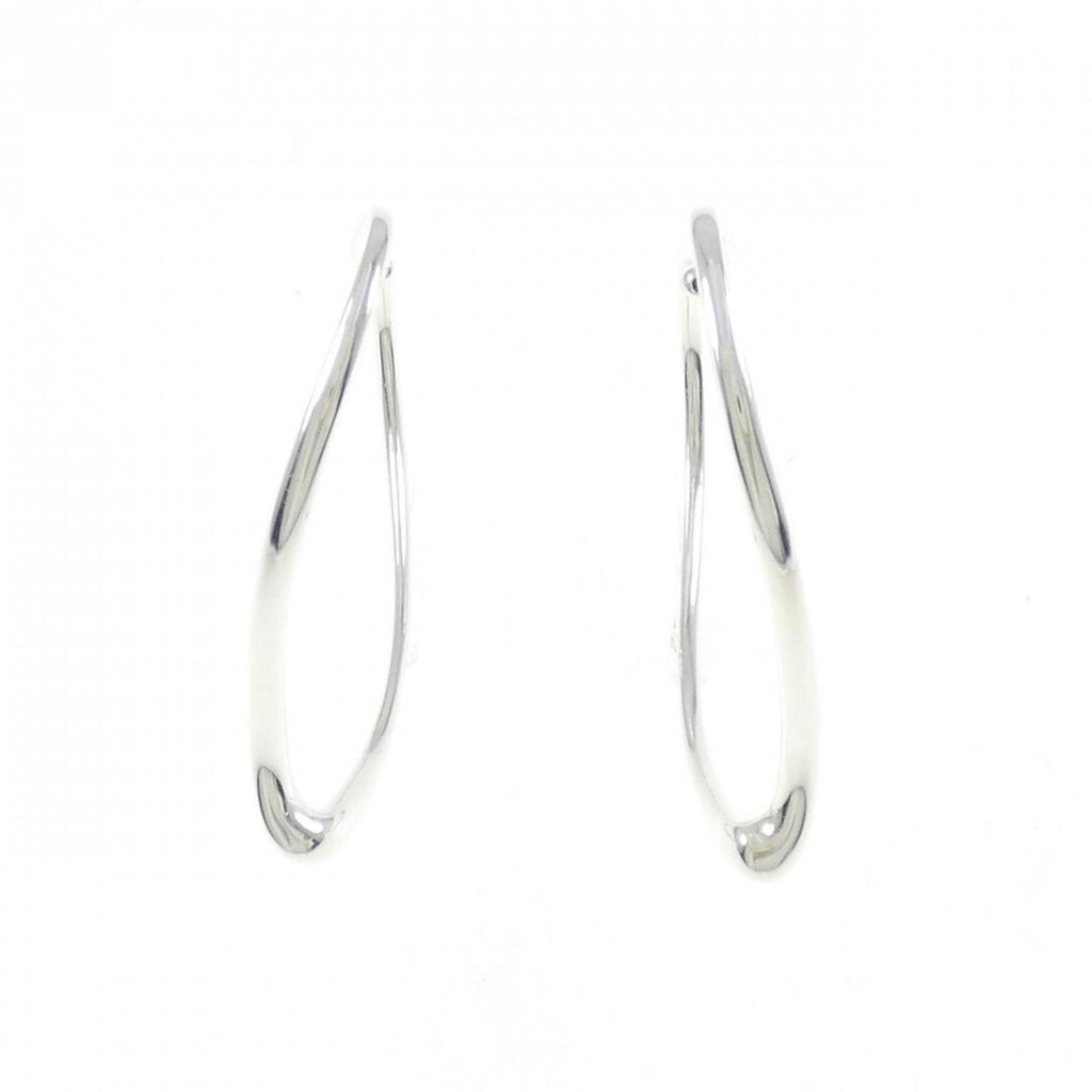 Open Heart Earrings Sterling Silver 43.2mm Sterling Silver
