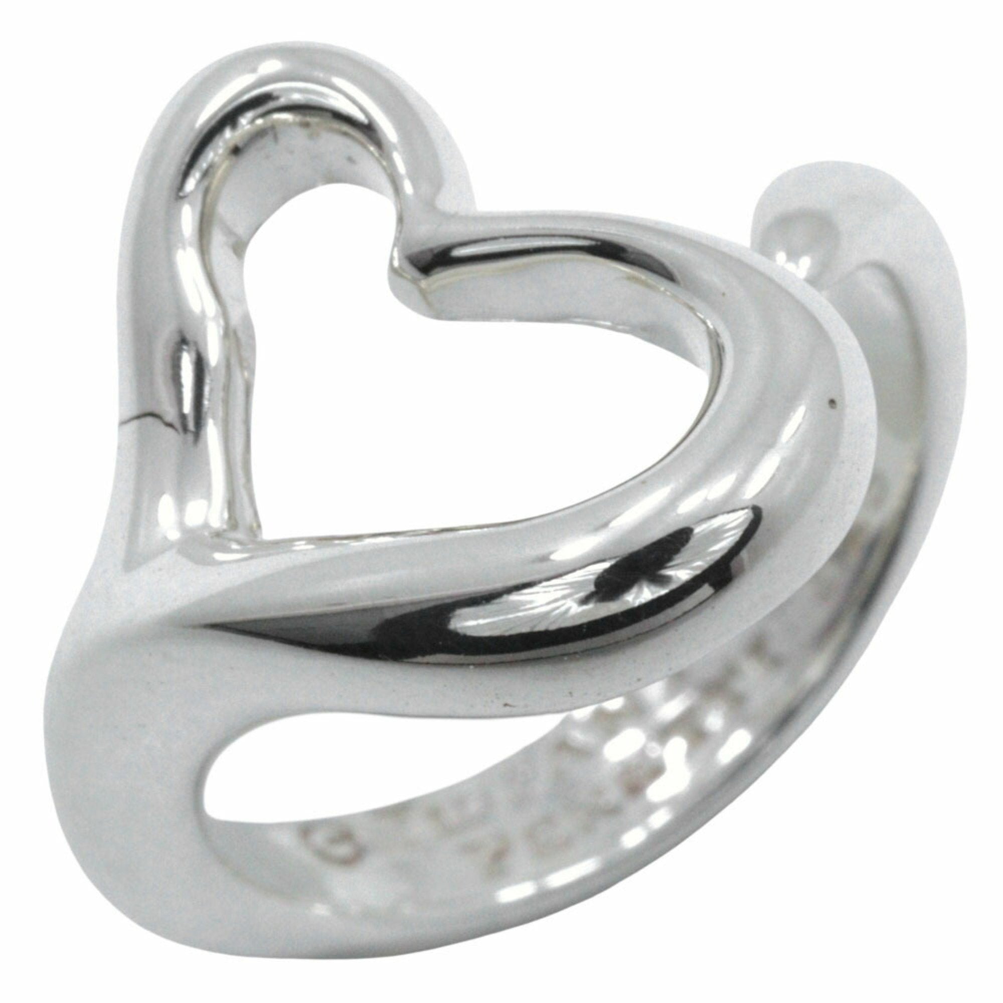 Open Heart Ring Sterling Silver 16mm