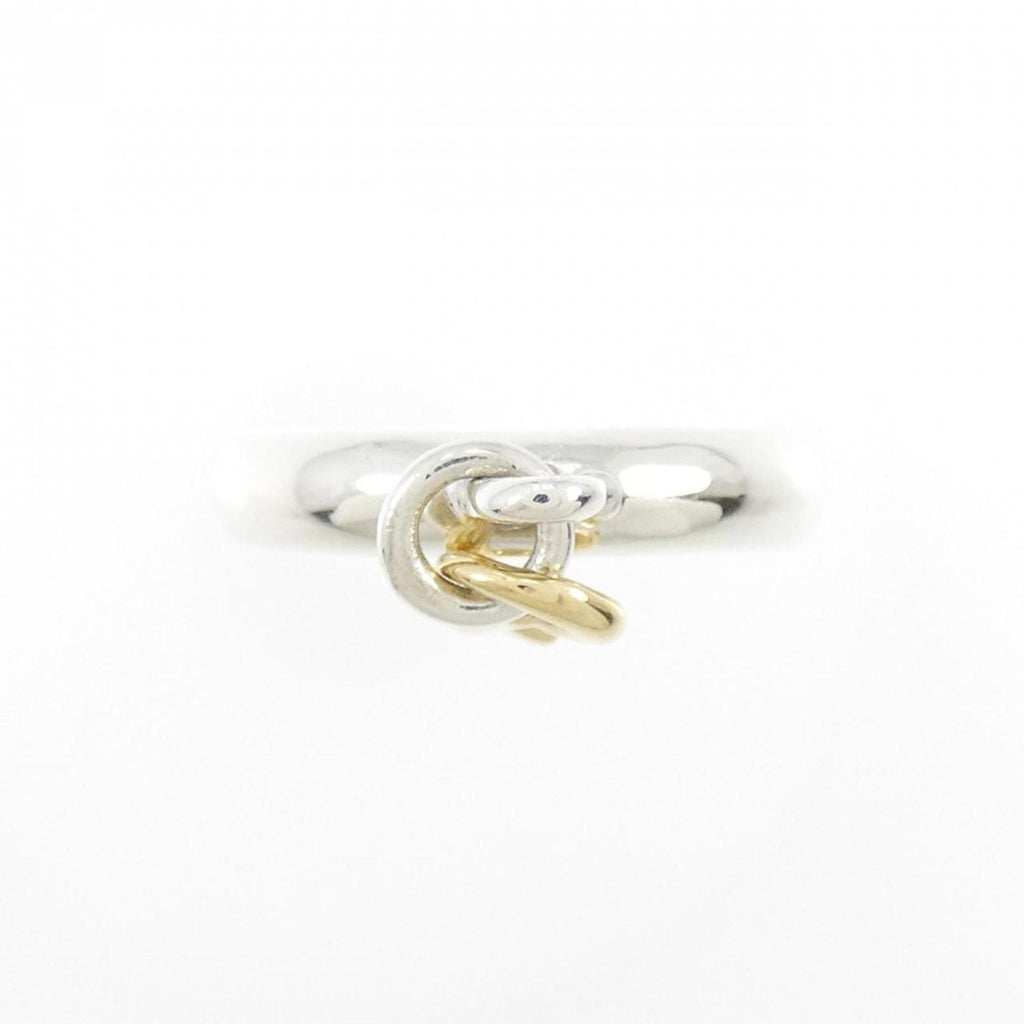 Key Ring Sterling Silver and 18K Yellow Gold