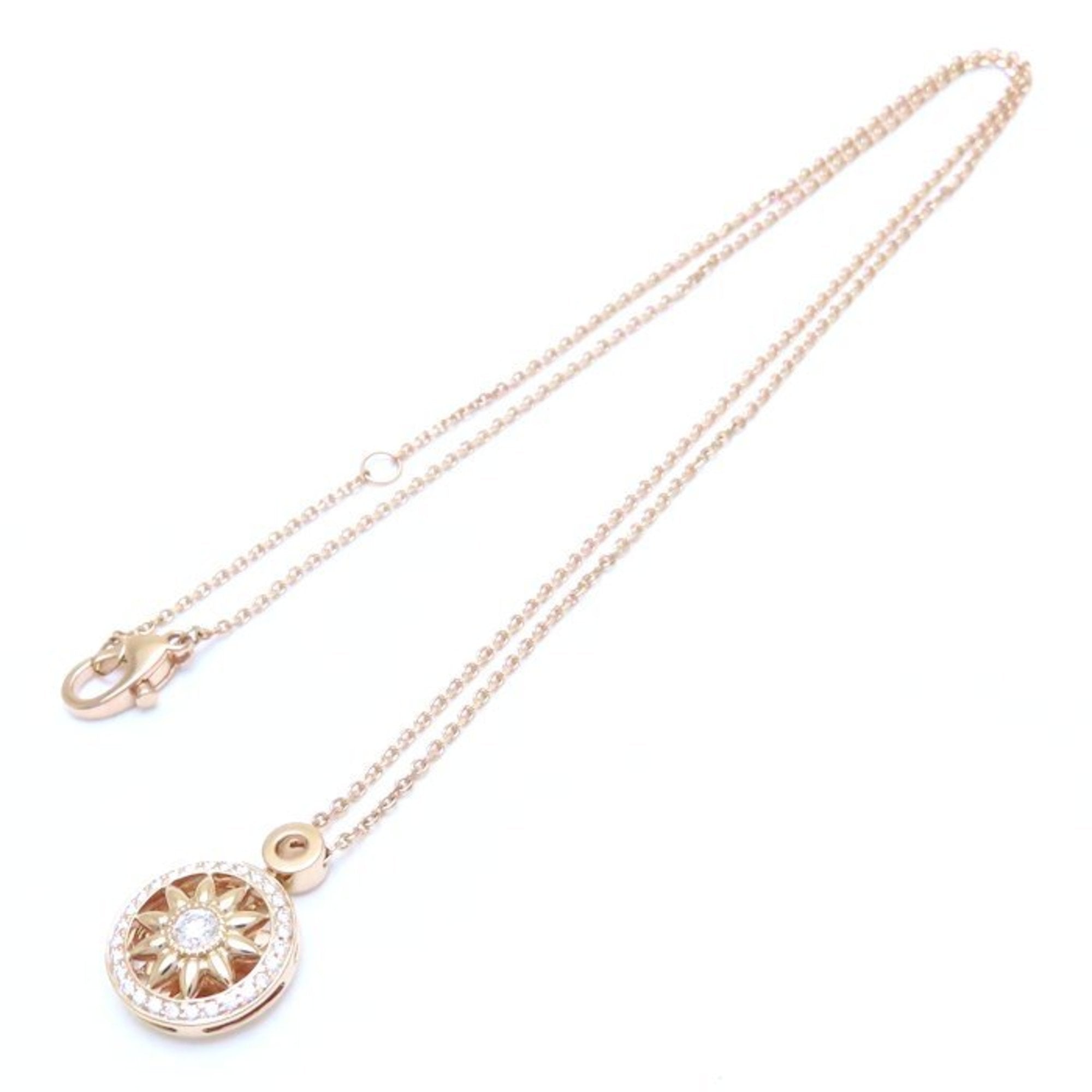Pendant Necklace 18K Rose Gold with Diamond