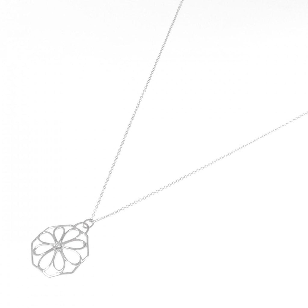 Pendant Necklace 18K White Gold with Diamond